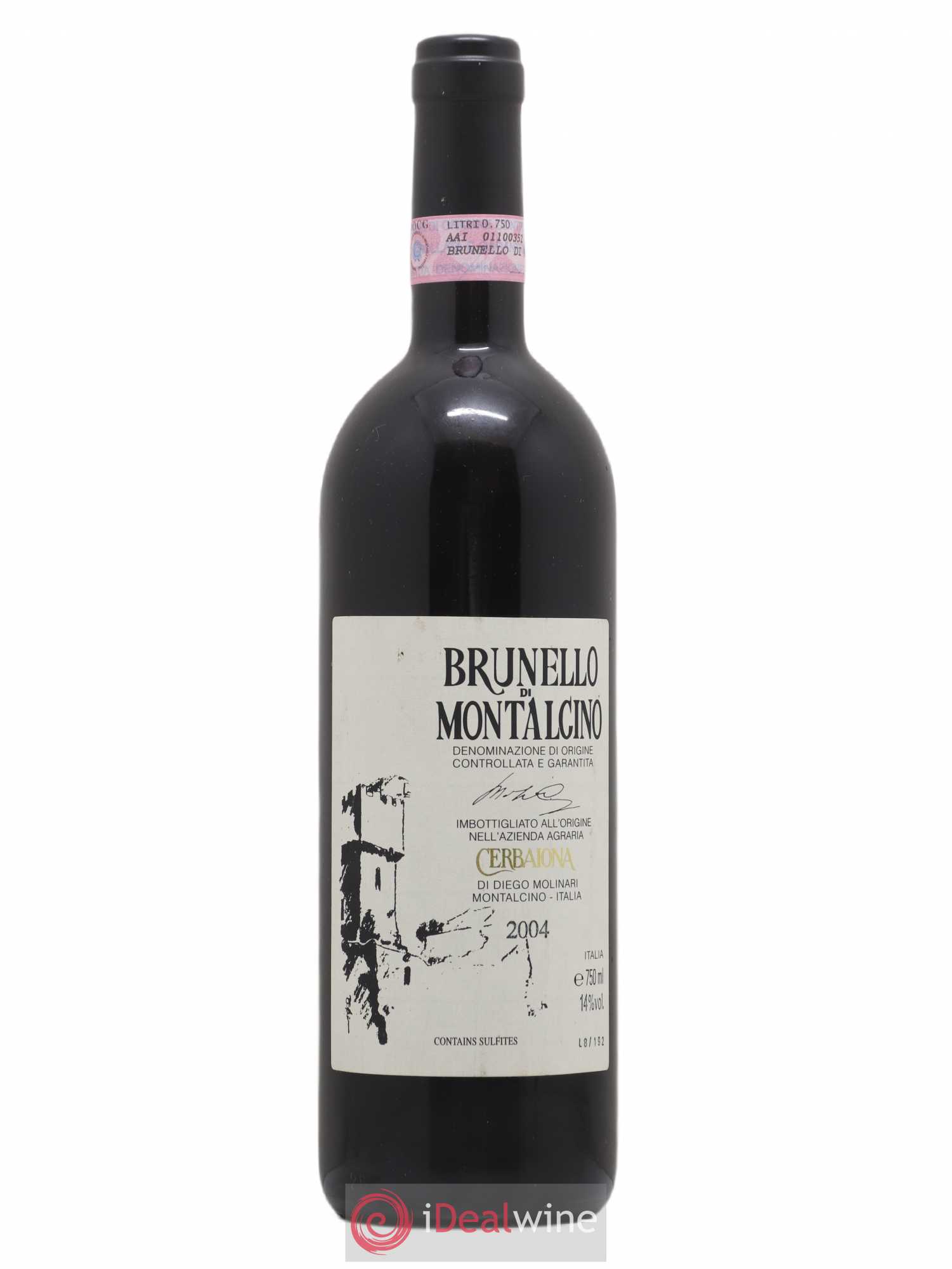 Brunello di Montalcino Cerbaiona 2004 - Lot de 1 bouteille - 0