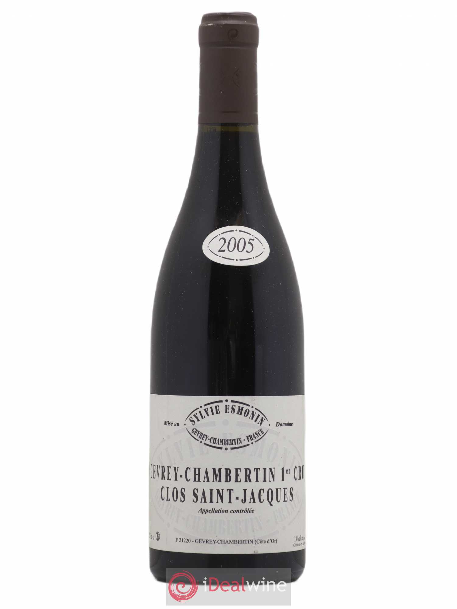 Gevrey-Chambertin 1er Cru Clos Saint Jacques Sylvie Esmonin 2005 - Lot de 1 bouteille - 0