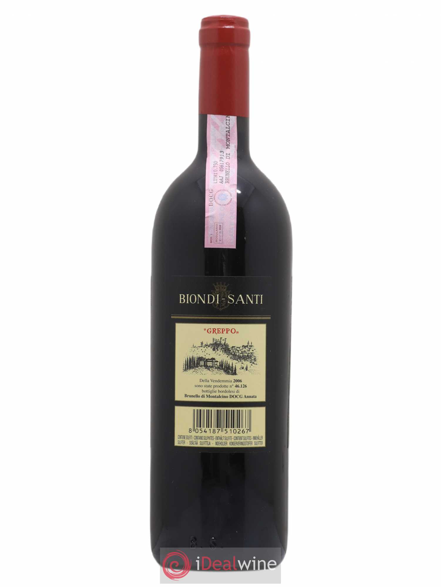 Brunello di Montalcino Brunello Biondi Santi 2006 - Posten von 1 Flasche - 1