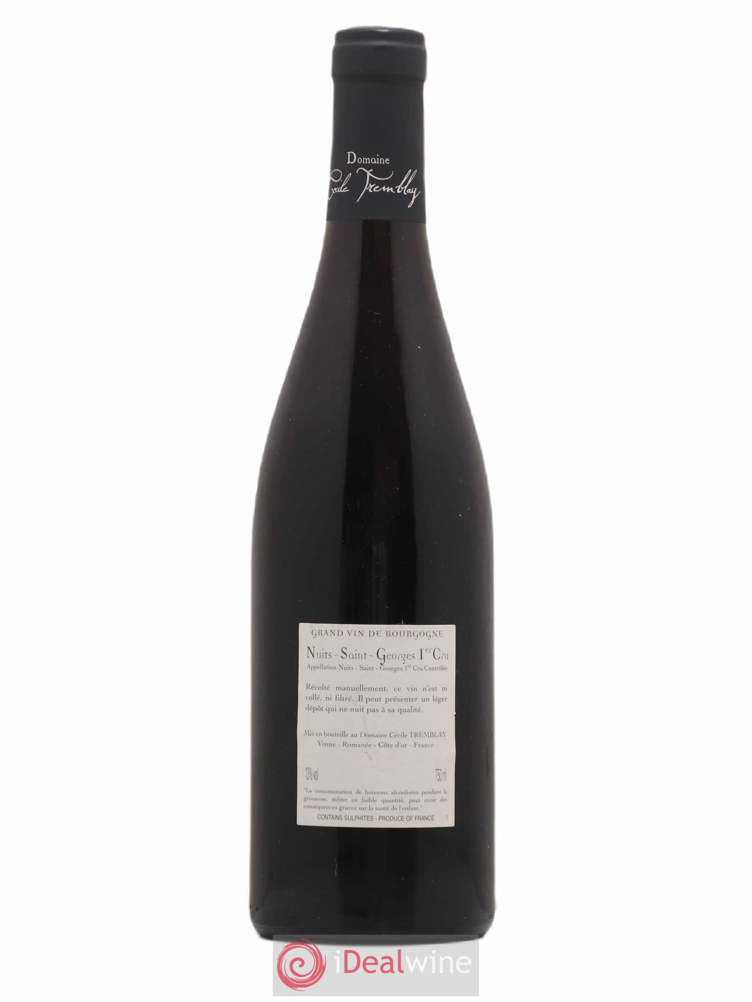 Nuits-Saint-Georges 1er Cru Les Murgers Cécile Tremblay 2009 - Lot de 1 bouteille - 1