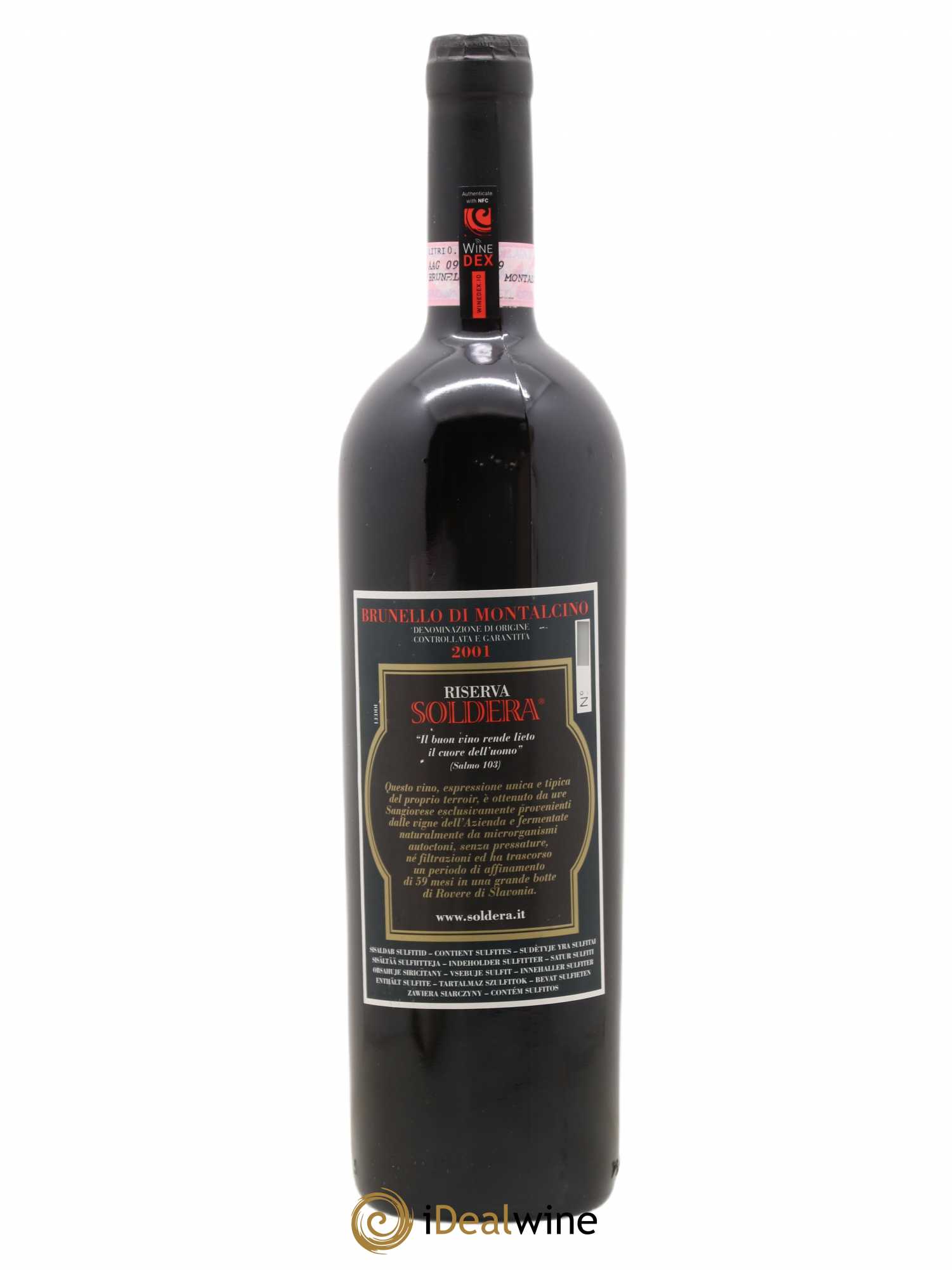 Brunello di Montalcino DOCG Riserva Soldera Case Basse - Gianfranco Soldera 2001 - Lot de 1 bouteille - 1