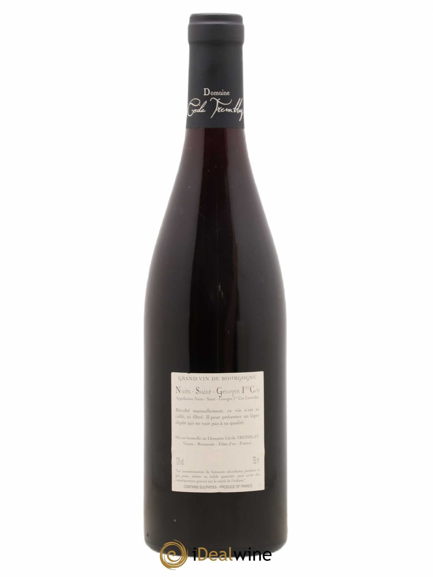 Nuits-Saint-Georges 1er Cru Les Murgers Cécile Tremblay 2009 - Lot de 1 bouteille - 1