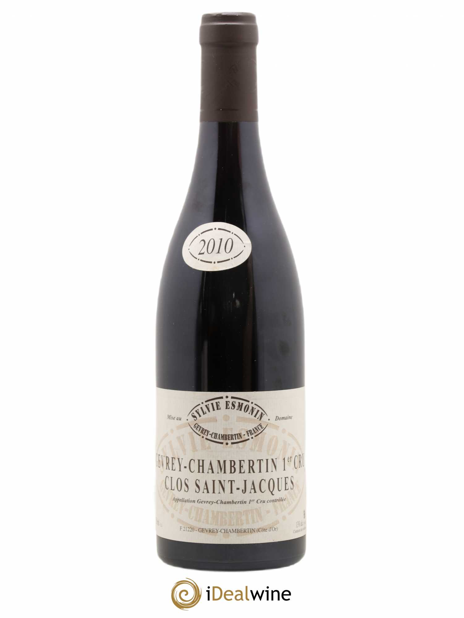 Gevrey-Chambertin 1er Cru Clos Saint Jacques Sylvie Esmonin 2010 - Lot de 1 bouteille - 0