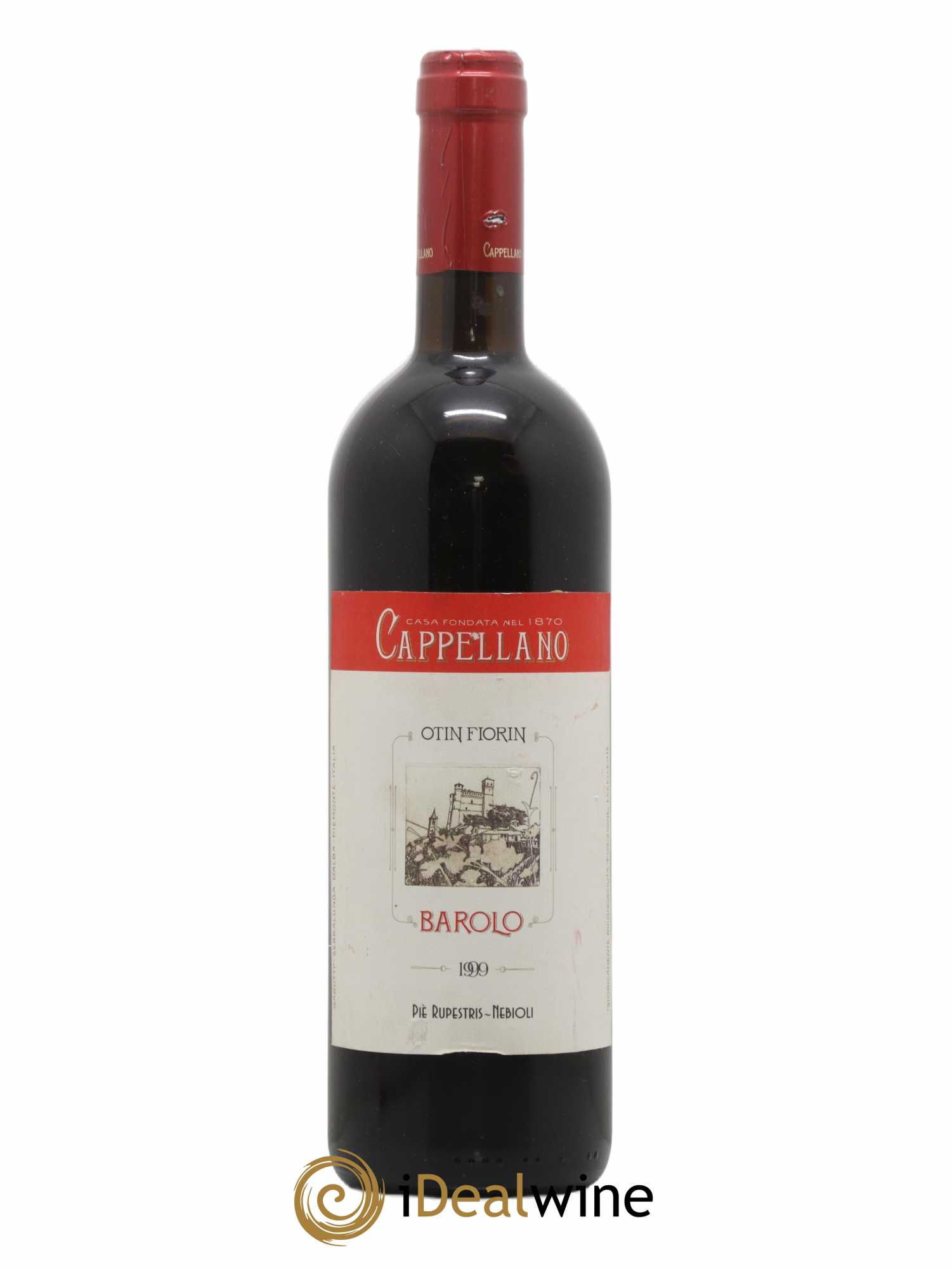 Barolo DOCG Pie Rupestris Cappellano Otin Fiorin 1999 - Lot de 1 bouteille - 0