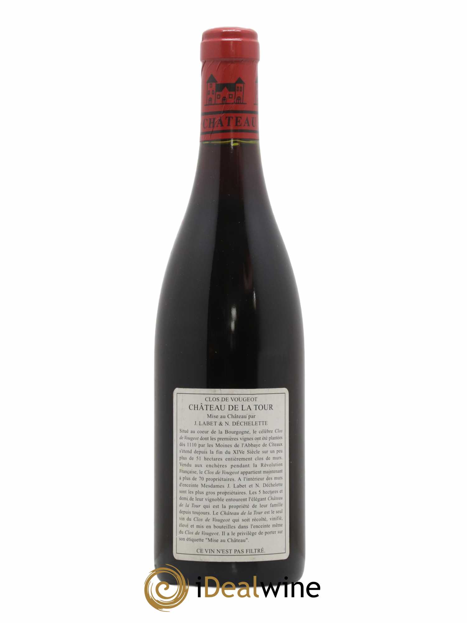 Clos de Vougeot Grand Cru Vieilles Vignes Château de La Tour 1999 - Lot de 1 bouteille - 1