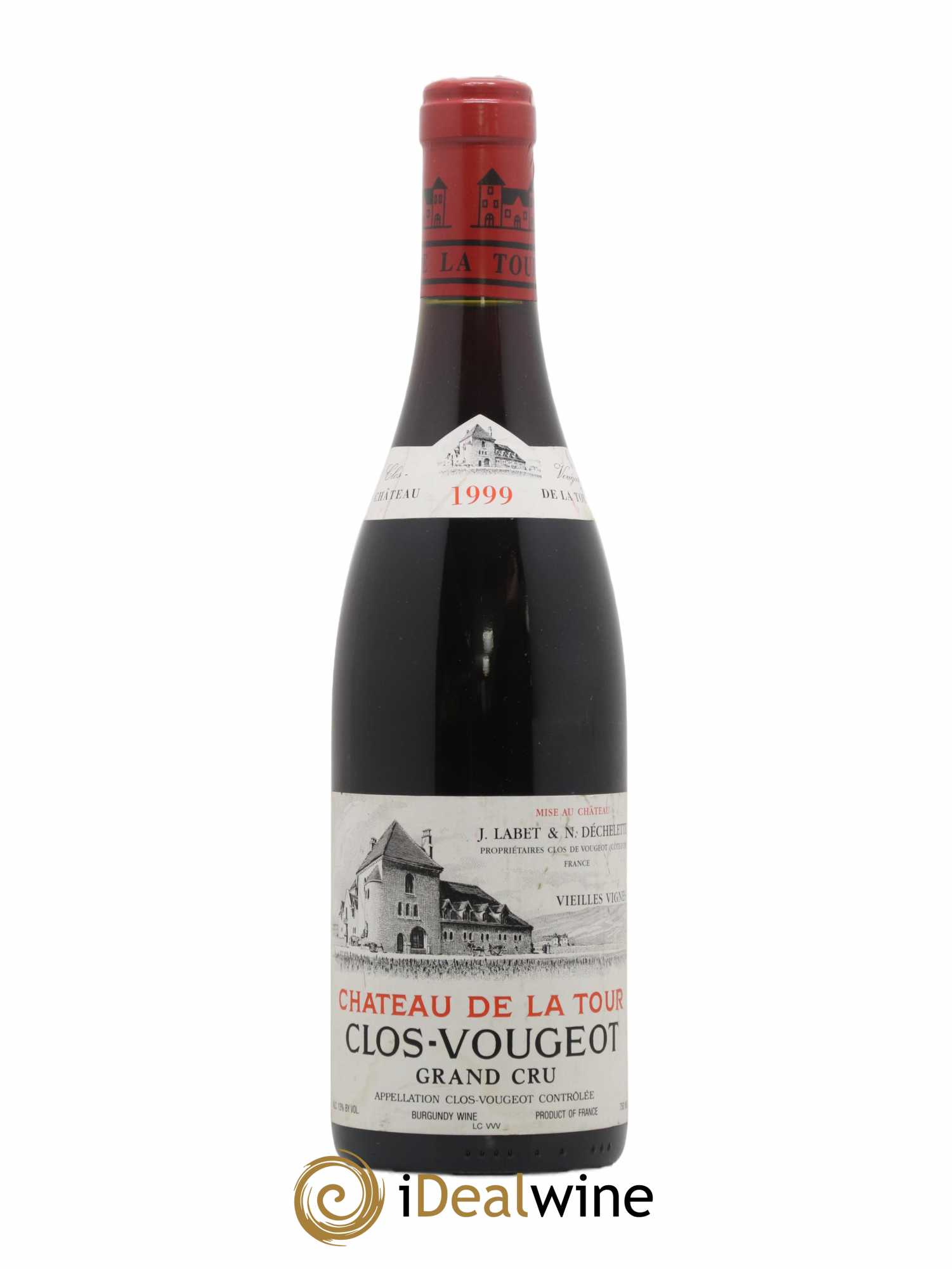 Clos de Vougeot Grand Cru Vieilles Vignes Château de La Tour 1999 - Lot de 1 bouteille - 0