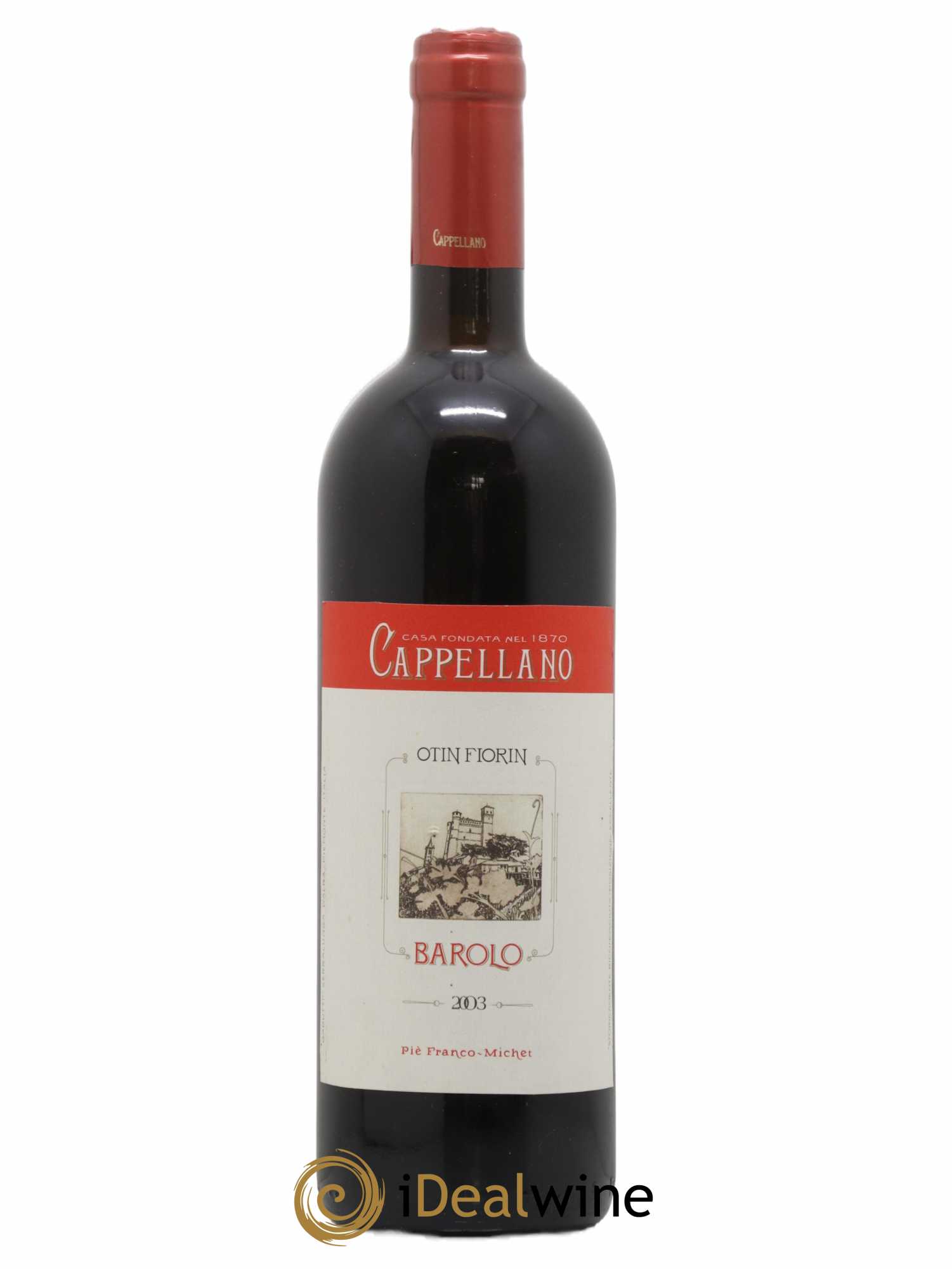 Barolo DOCG Pié Franco Cappellano Otin Fiorin 2003 - Lot de 1 bouteille - 0