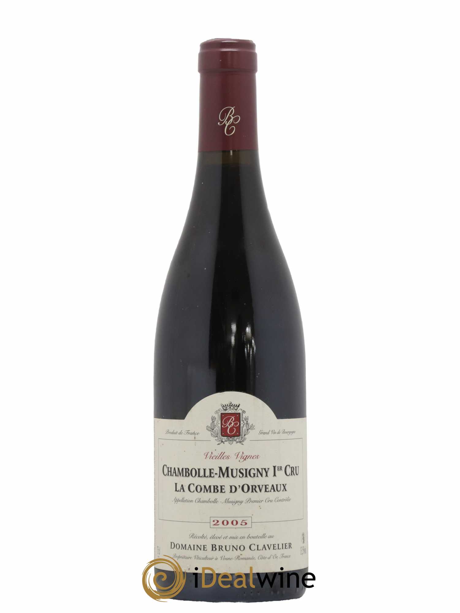 Chambolle-Musigny 1er Cru La Combe d'Orveaux Vieilles Vignes Bruno Clavelier 2005 - Lot de 1 bouteille - 0