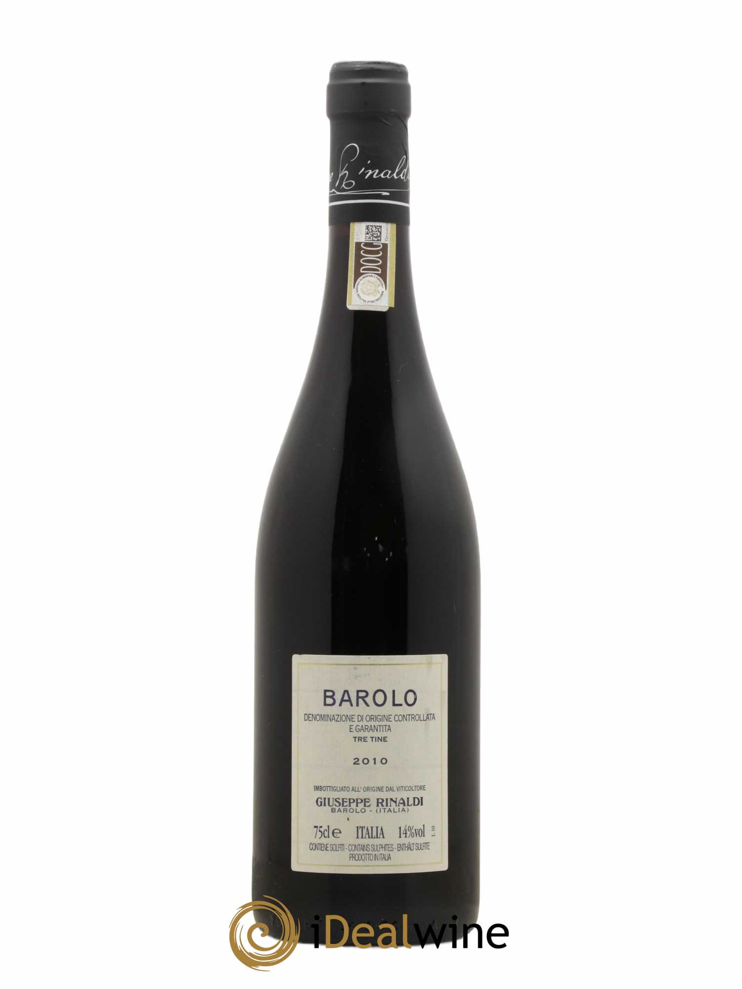 Barolo DOCG Tre Tine Giuseppe Rinaldi 2010 - Lot of 1 bottle - 1