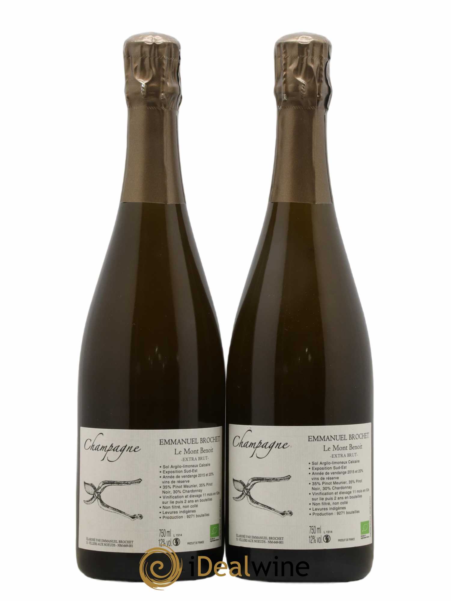 Le Mont Benoit Extra-Brut Emmanuel Brochet - Lot de 2 bouteilles - 0