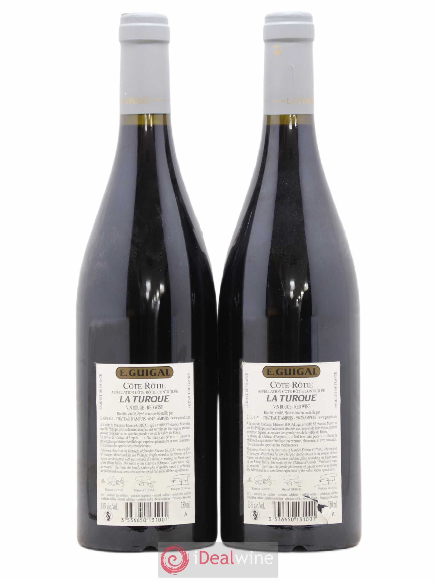 Côte-Rôtie La Turque Guigal 2008 - Lot de 2 bouteilles - 1