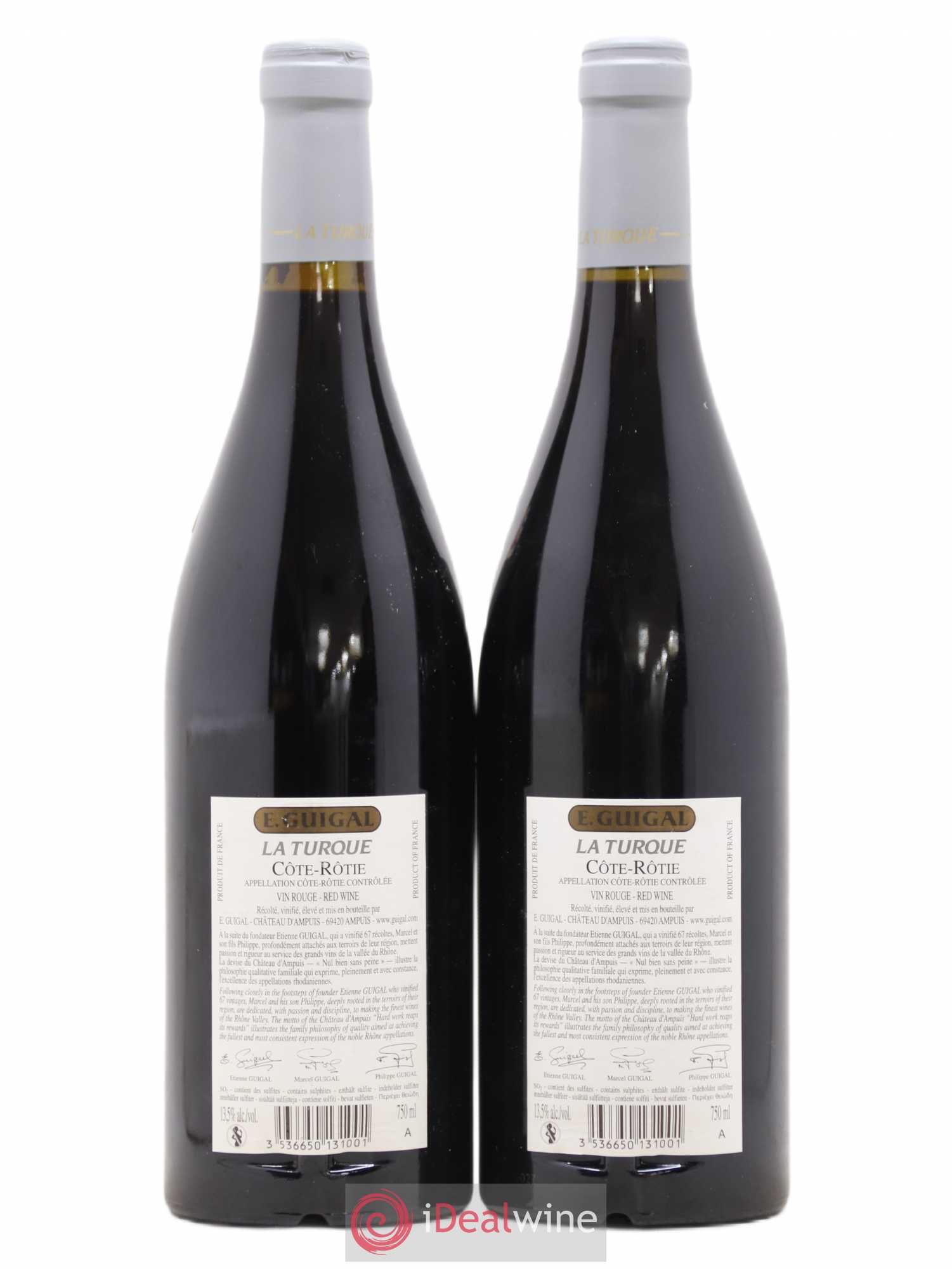 Côte-Rôtie La Turque Guigal 2012 - Lot de 2 bouteilles - 1