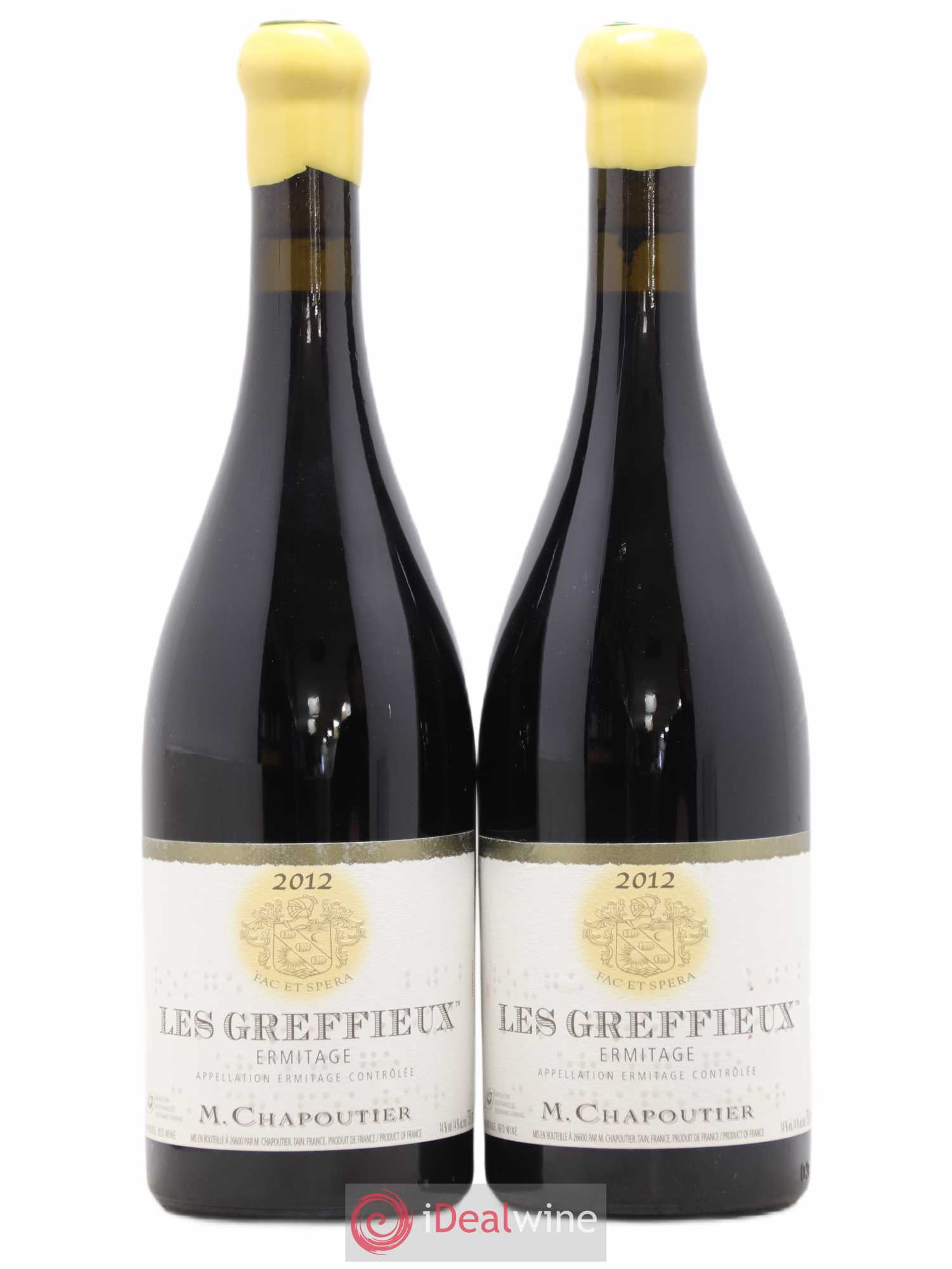 Hermitage Ermitage Les Greffieux Chapoutier 2012 - Lot de 2 bouteilles - 0