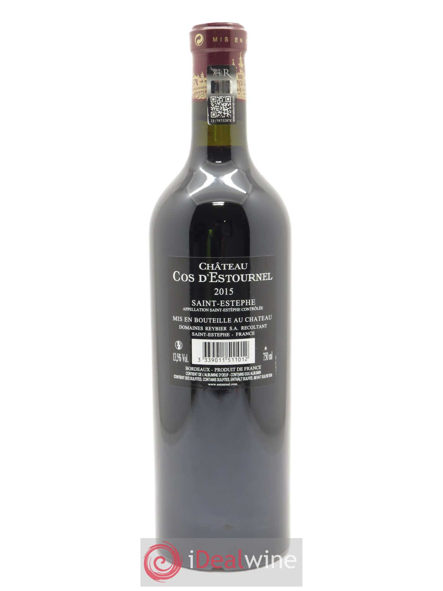 Cos d'Estournel 2ème Grand Cru Classé (CBO à partir de 12 bts) 2015 - Lot de 1 bouteille - 1