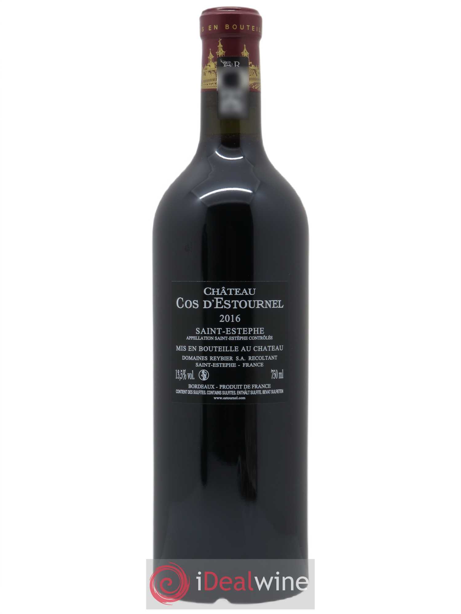 Cos d'Estournel 2ème Grand Cru Classé (CBO à partir de 12 bts) 2016 - Lot de 1 bouteille - 1