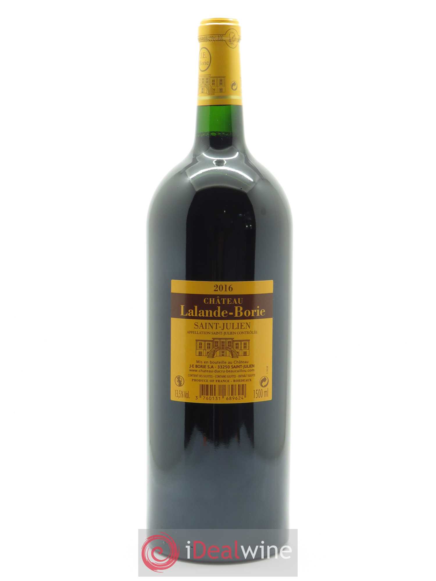 Château Lalande Borie (CBO à partir de 6 mgs) 2016 - Posten von 1 Magnum - 1