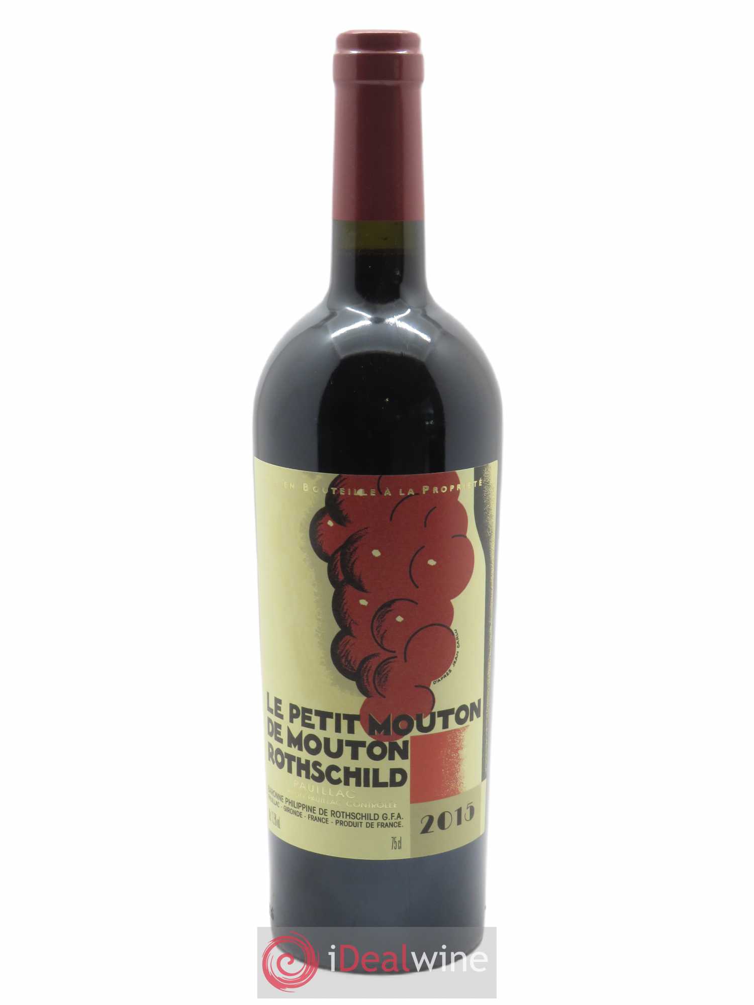 Petit Mouton Second Vin (CBO à partir de 6 bts) 2015 - Lot de 1 bouteille - 0
