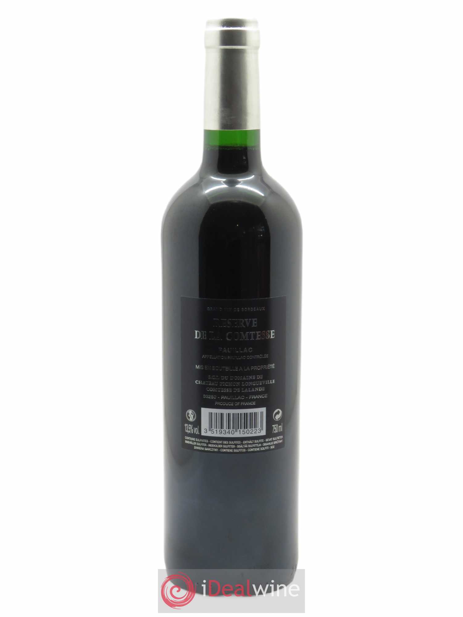 Réserve de la Comtesse Second Vin (CBO à partir de 12 bts) 2015 - Lot de 1 bouteille - 1