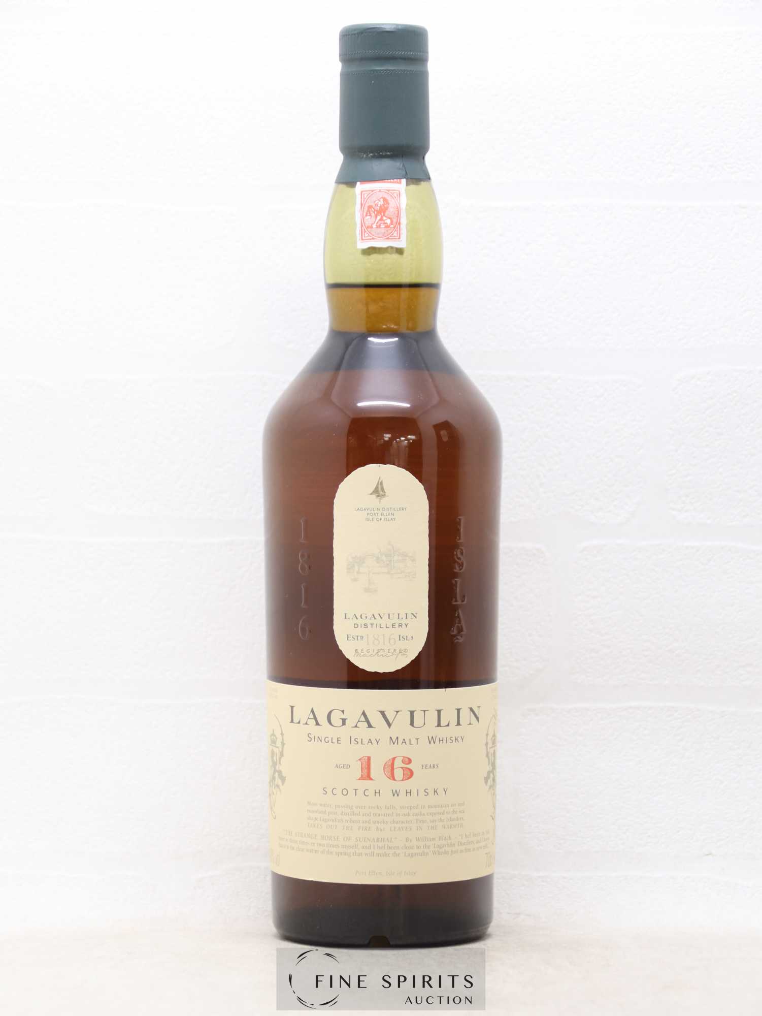 Lagavulin 16 years Of. (70cl.) - Lot de 1 bouteille - 1