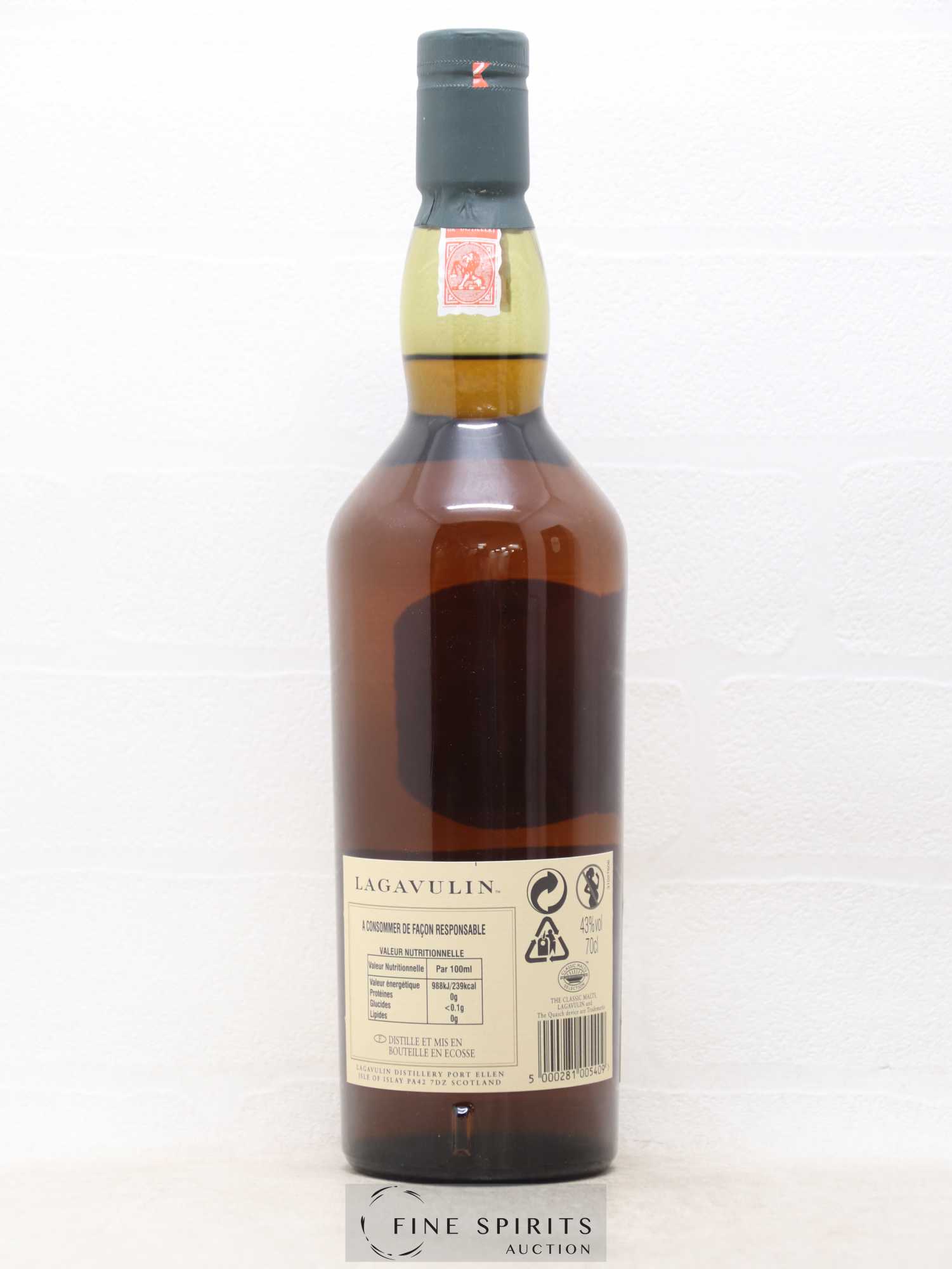 Lagavulin 16 years Of. (70cl.) - Lot de 1 bouteille - 2