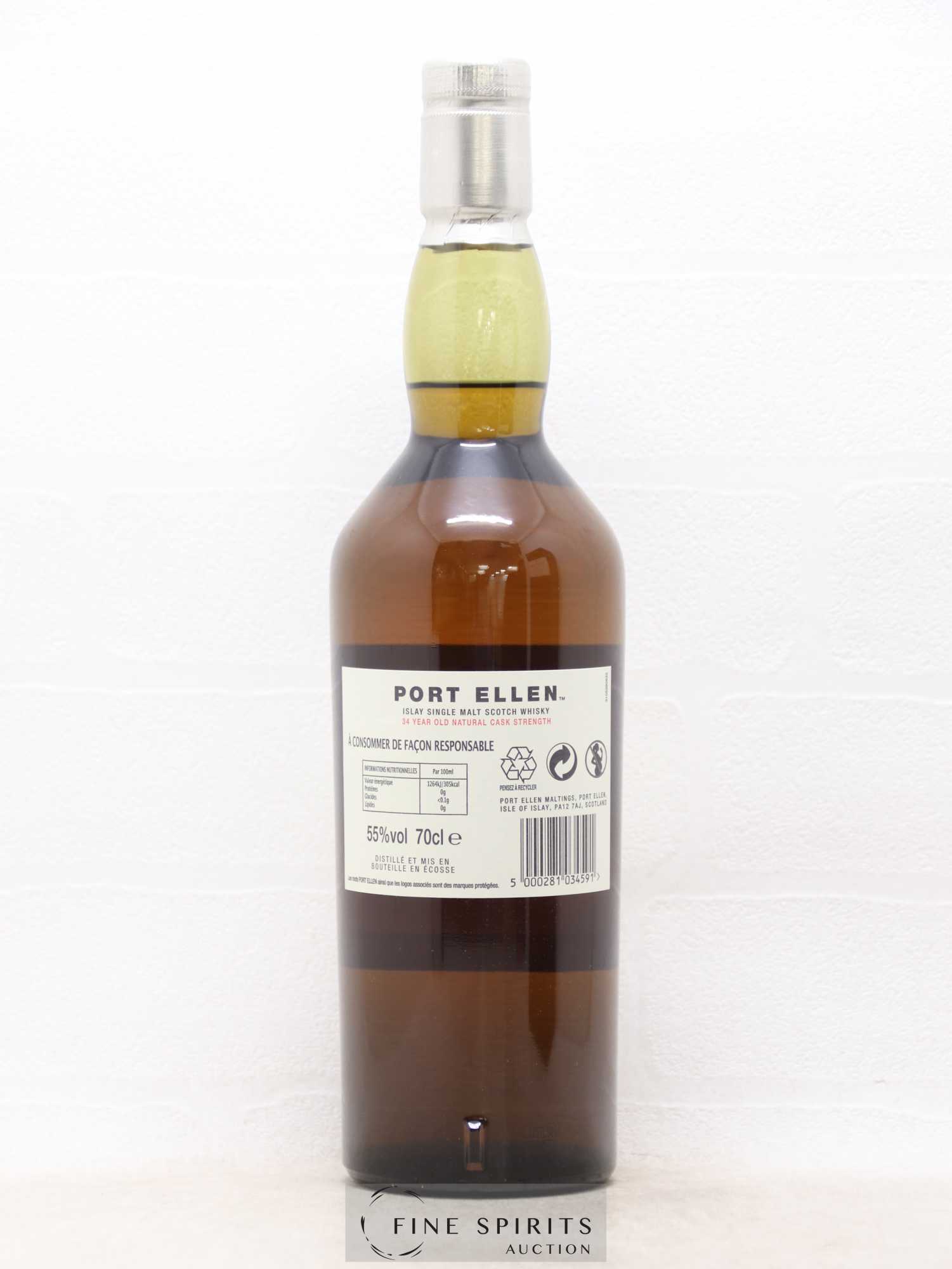 Port Ellen 34 years 1978 Of. 13th Release Natural Cask Strength - One of 2958 - bottled 2013 Limited Edition - Lot de 1 bouteille - 2