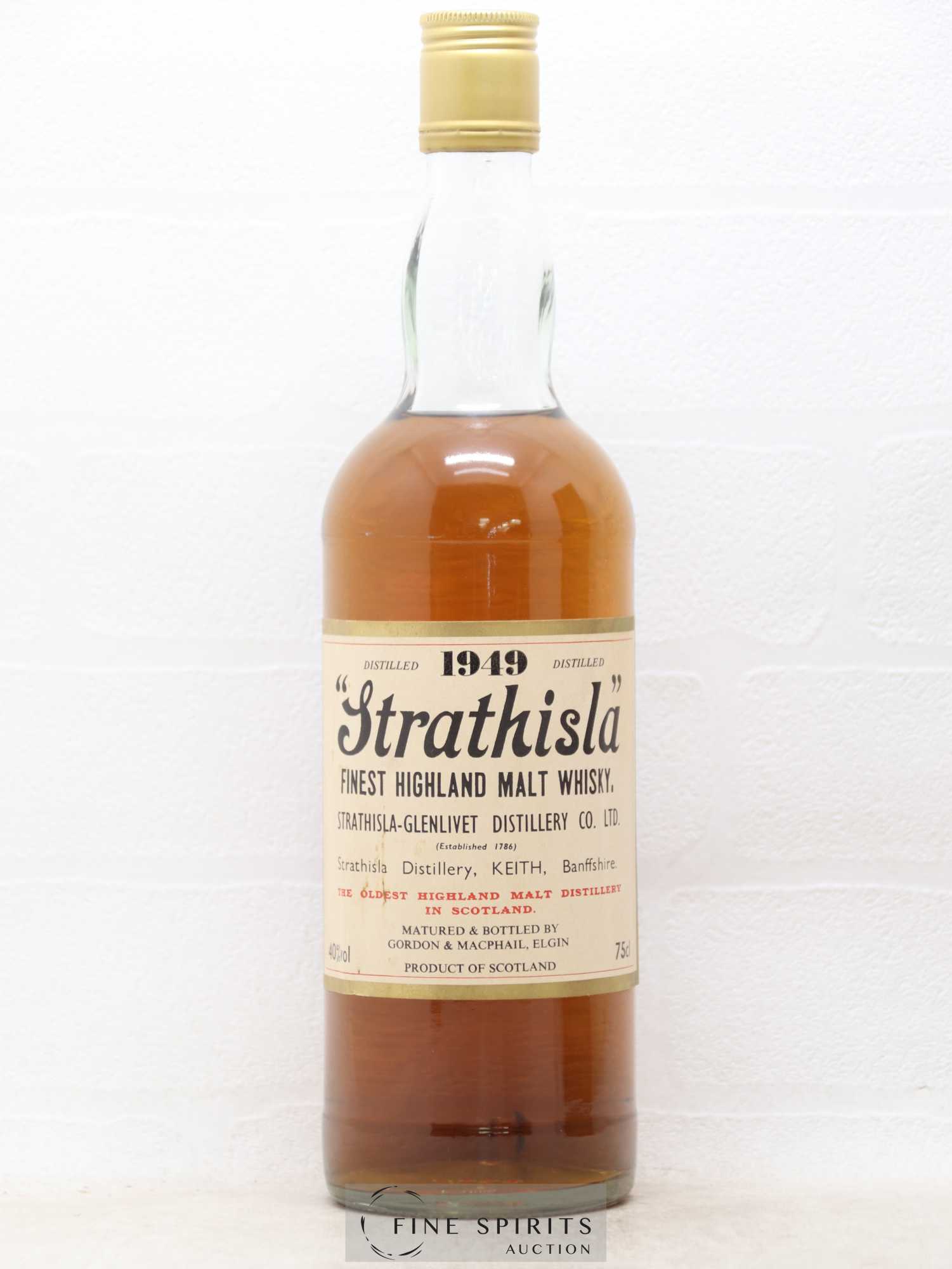 Strathisla 1949 Gordon & MacPhail SNPA Import - Posten von 1 Flasche - 1