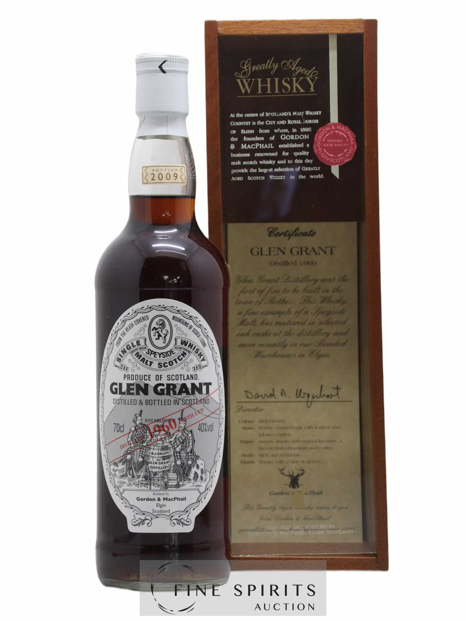 Glen Grant 1960 Gordon & MacPhail bottled 2009 - Lot de 1 bouteille - 0