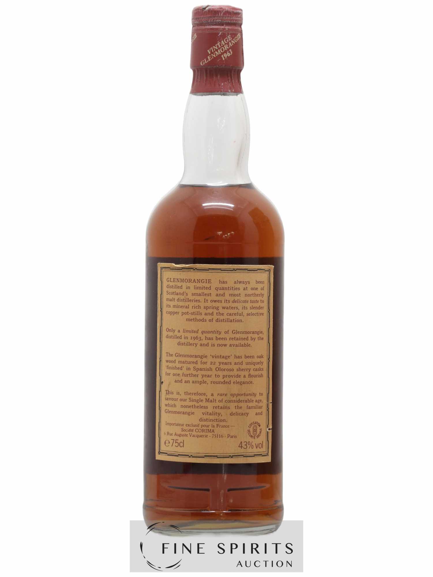 Glenmorangie 23 years 1963 Of. Corima Import - Lot de 1 bouteille - 2
