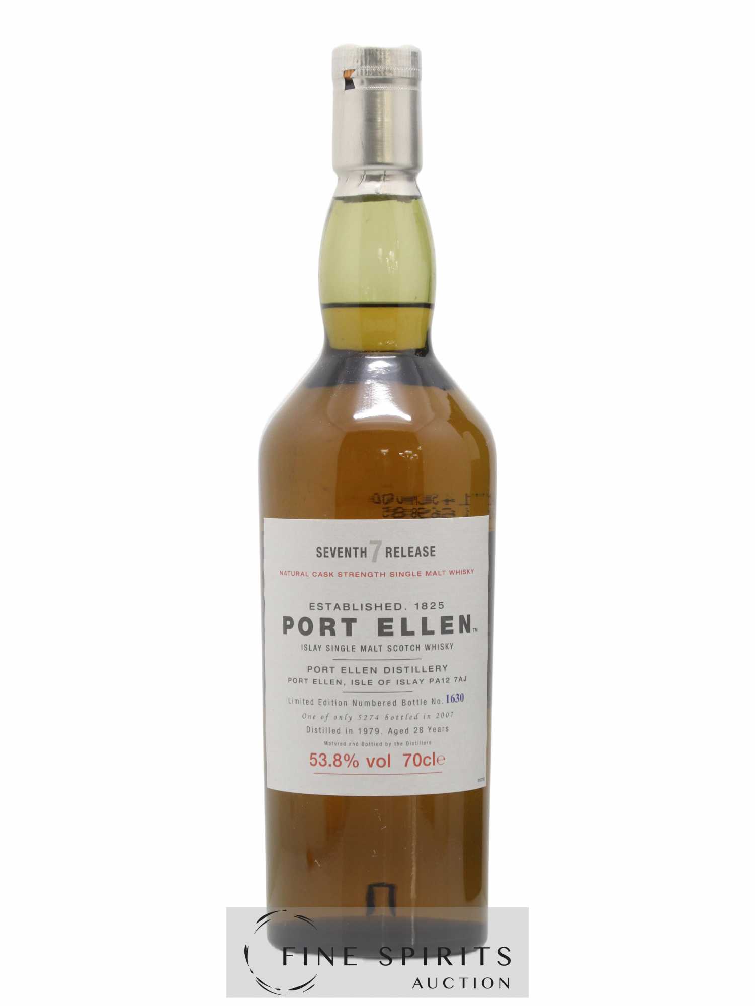 Port Ellen 28 years 1979 Of. 7th Release Natural Cask Strength - One of 5274 - bottled 2007 Limited Edition - Lot de 1 bouteille - 1