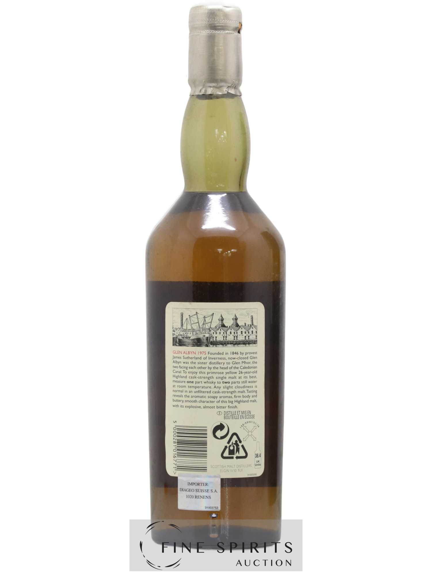 Glen Albyn 26 years 1975 Of. Rare Malts Selection Natural Cask Strengh - bottled 2002 Limited Edition - Lot de 1 bouteille - 2