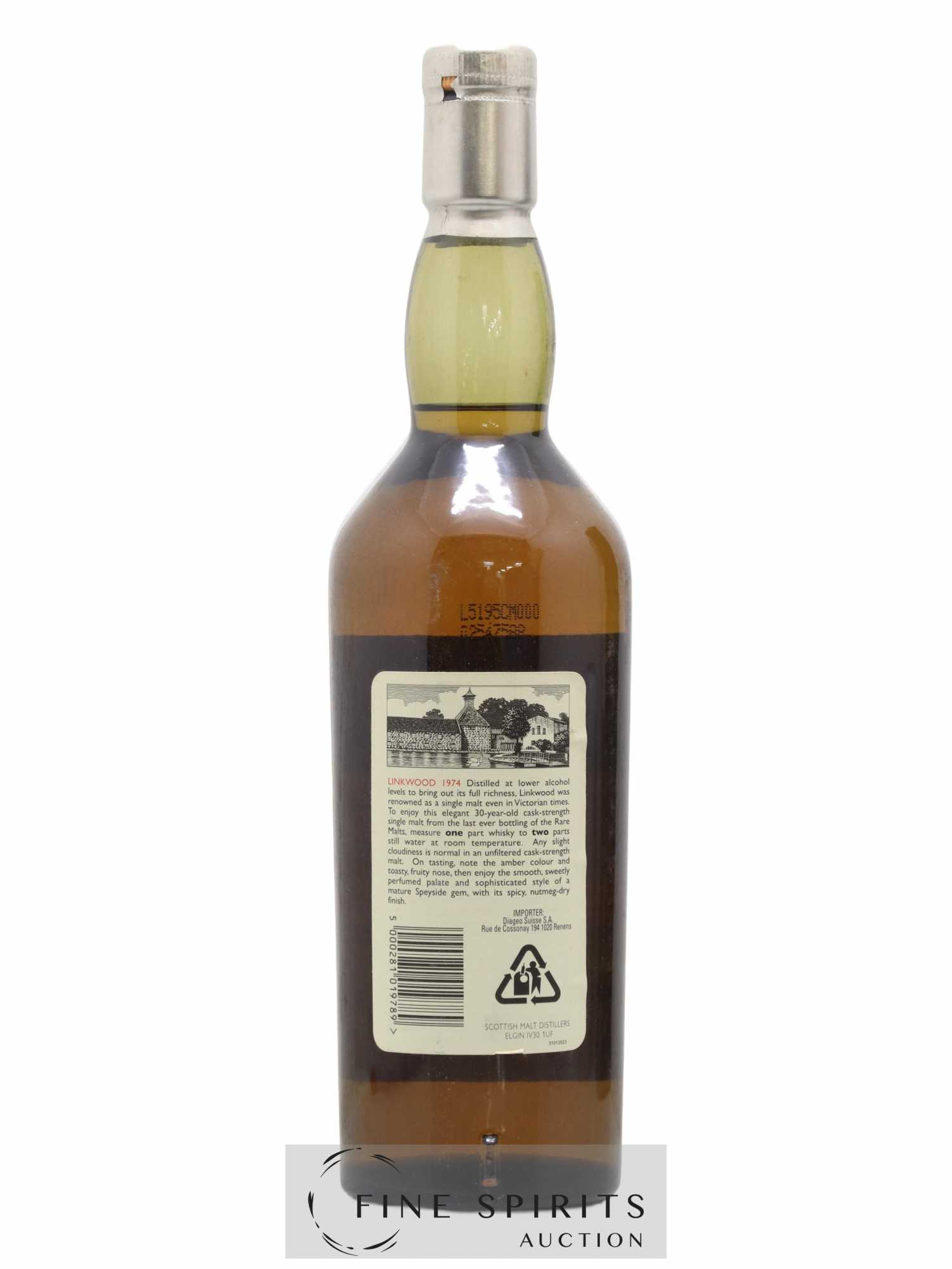 Linkwood 30 years 1974 Of. Rare Malts Selection Natural Cask Strengh - bottled 2005 Limited Edition - Lot de 1 bouteille - 2