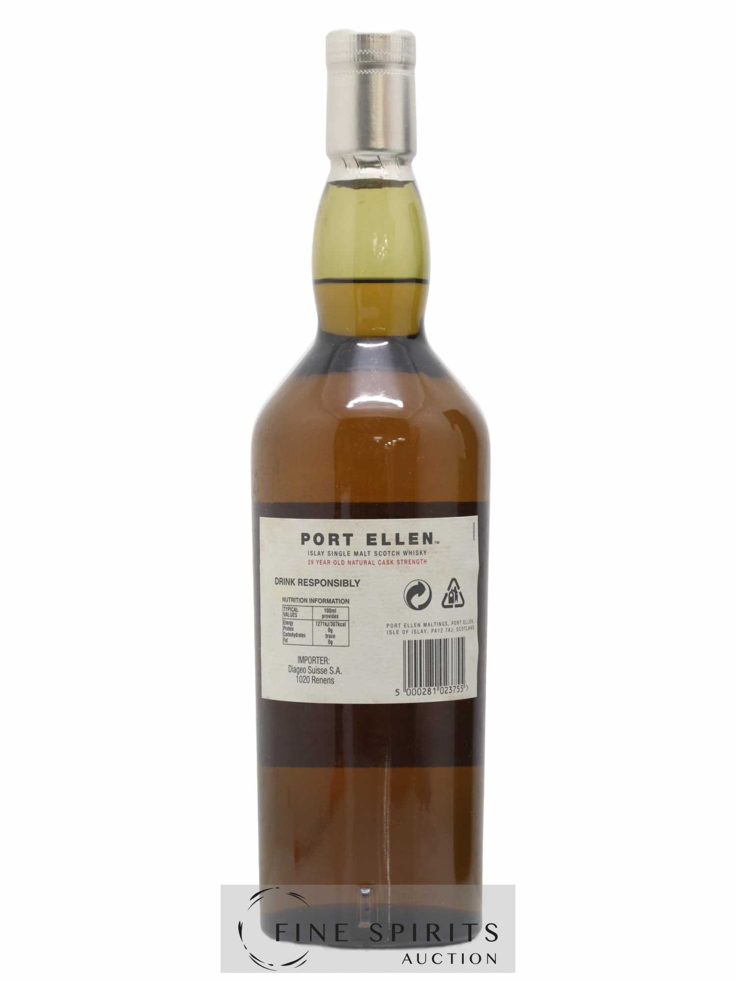 Port Ellen 29 years 1978 Of. 8th Release Natural Cask Strength - One of 6618 - bottled 2008 Limited Edition - Lot de 1 bouteille - 2