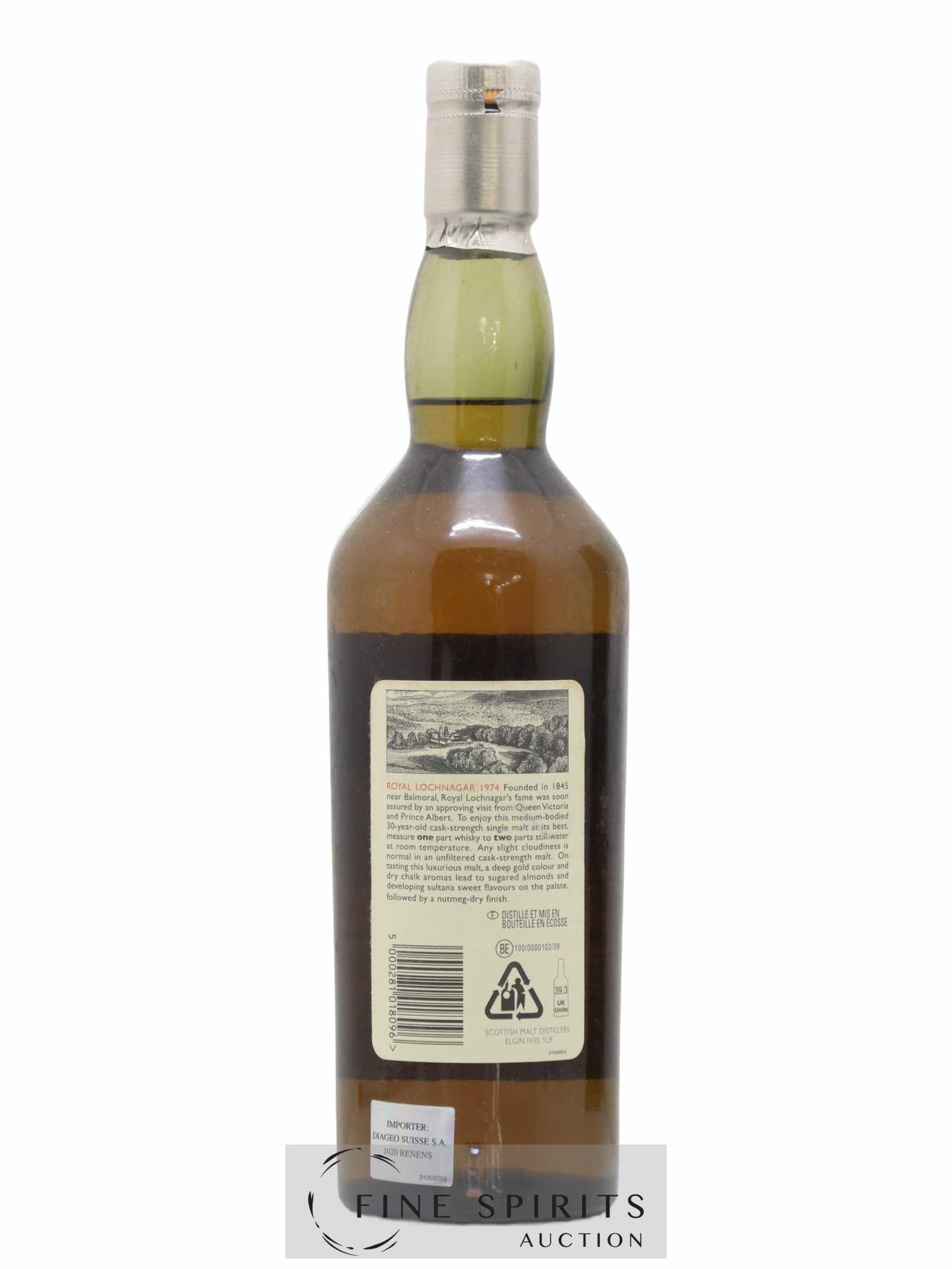 Royal Lochnagar 30 years 1974 Of. Rare Malts Selection Natural Cask Strengh - bottled 2004 Limited Edition - Lot de 1 bouteille - 2