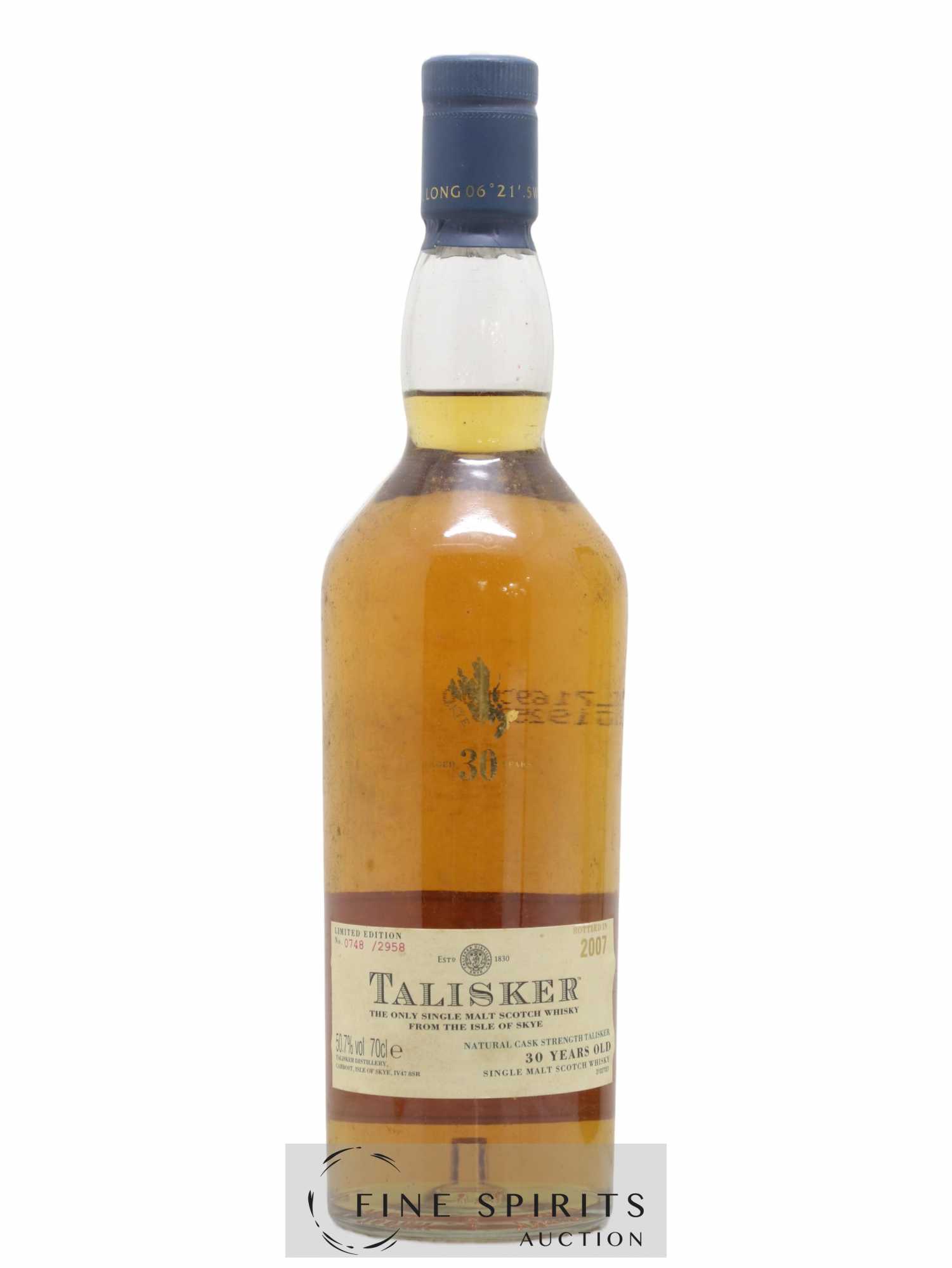 Talisker 30 years Of. One of 2958 - bottled 2007 Limited Edition - Lot de 1 bouteille - 1