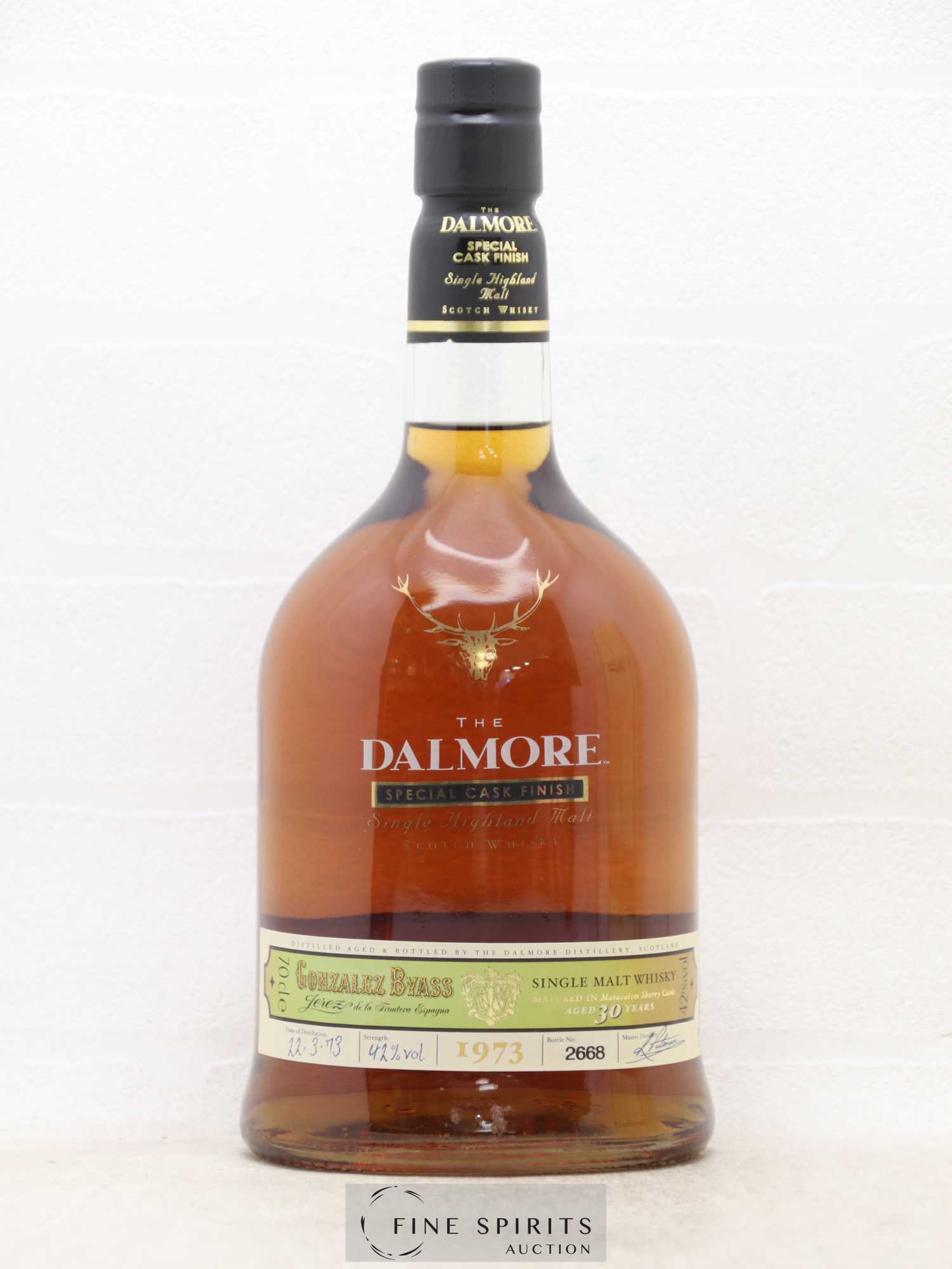 Dalmore 30 years 1973 Of. Special Cask Finish Gonzalez Byass Jerez - Lot of 1 bottle - 1