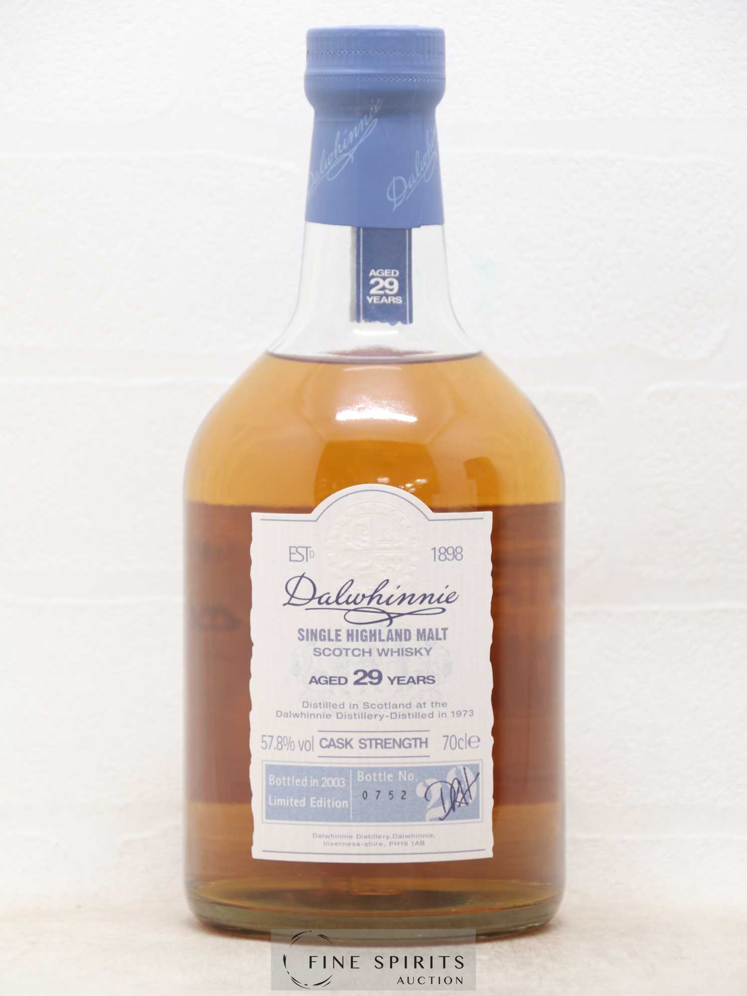 Dalwhinnie 29 years 1973 Of. Cask Strength bottled 2003 Limited Edition - Posten von 1 Flasche - 1