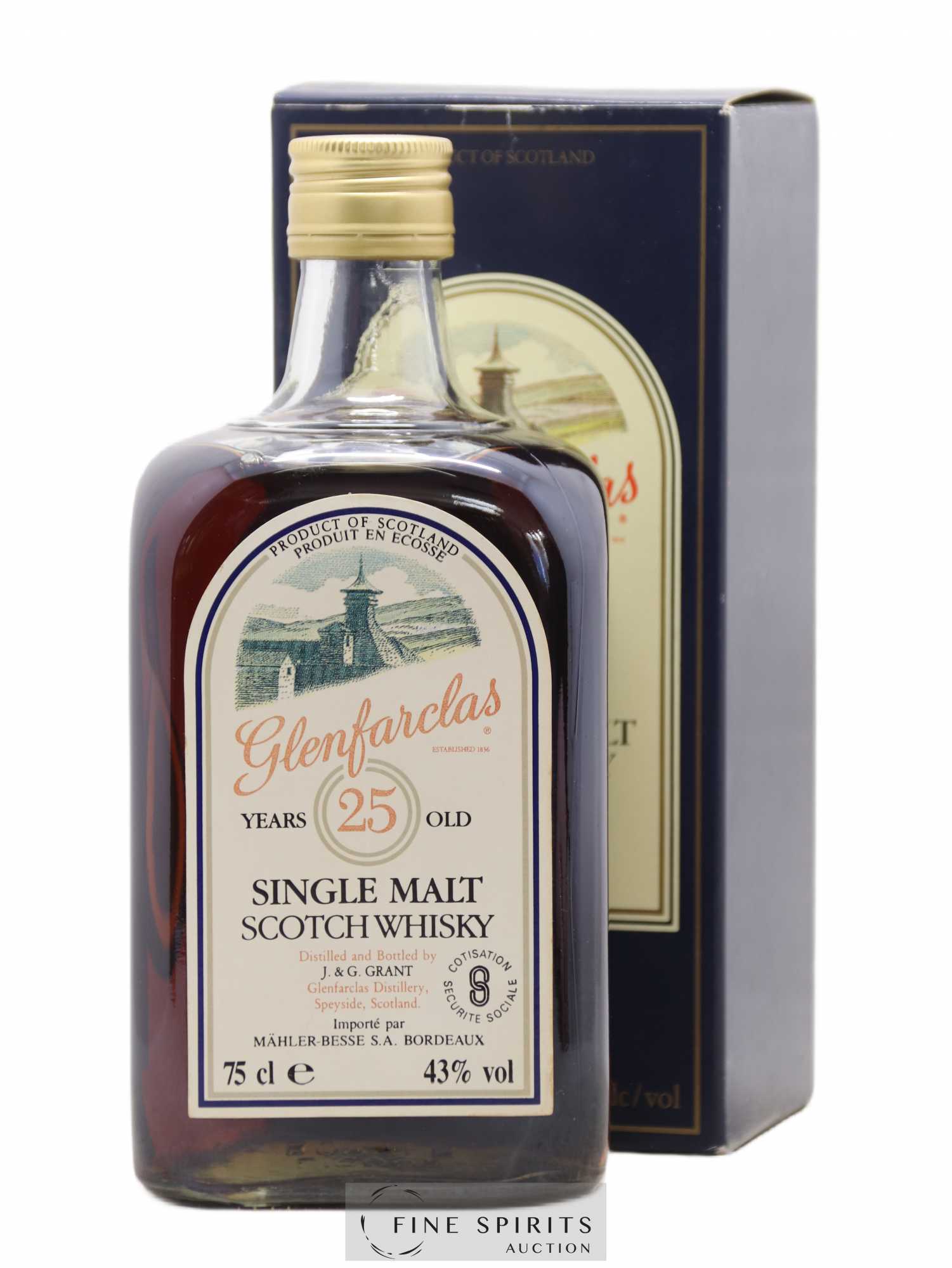 Glenfarclas 25 years Of. Mahler-Besse Import - Lot de 1 bouteille - 0