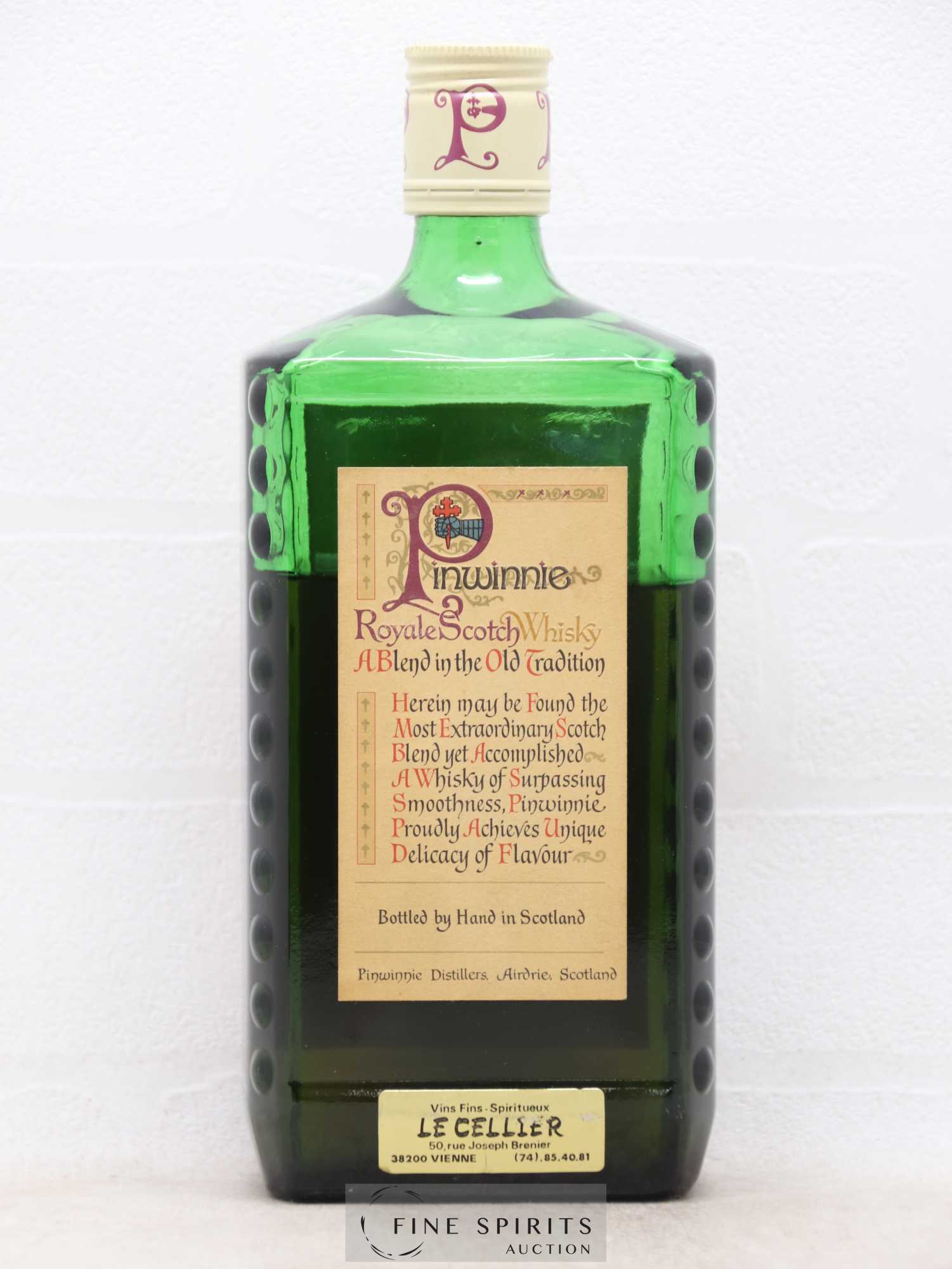 Pinwinnie Royale 12 years Of. De Venoge Import  (sans prix de réserve) - Lot de 1 bouteille - 1
