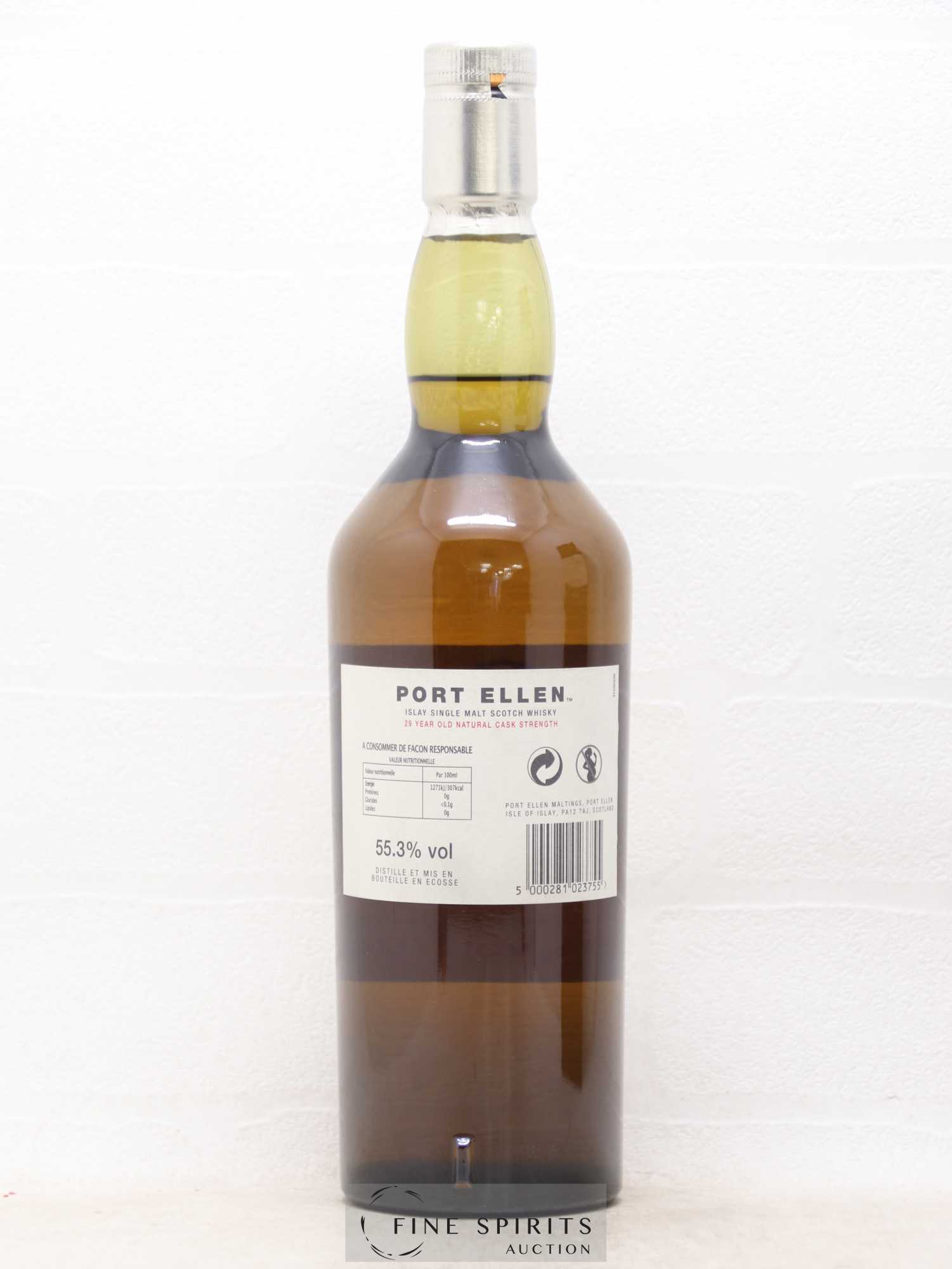 Port Ellen 29 years 1978 Of. 8th Release Natural Cask Strength - One of 6618 - bottled 2008 Limited Edition - Lot de 1 bouteille - 2