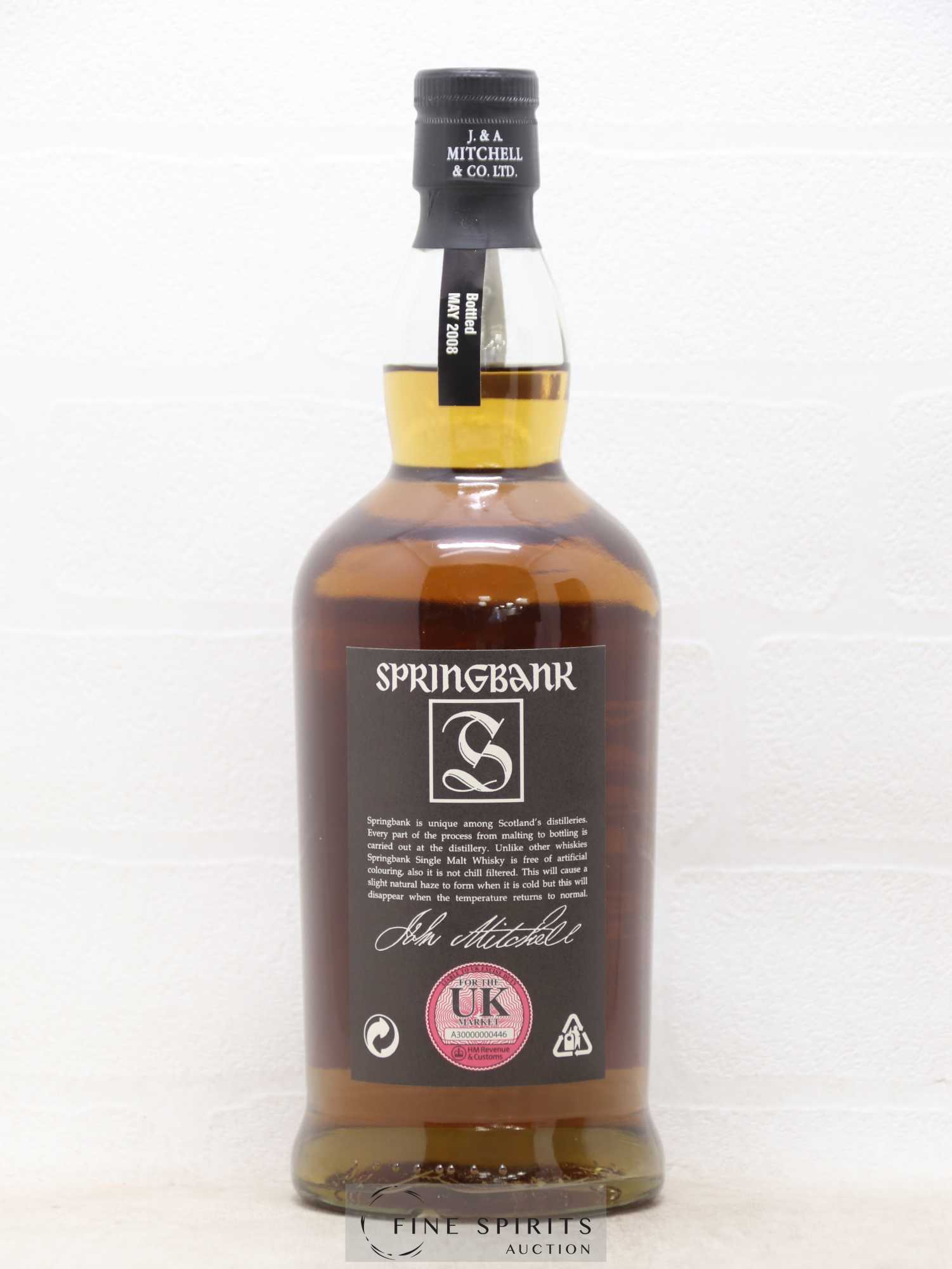 Springbank 1997 Of. Vintage Batch n°2 - bottled 2008 - Lot de 1 bouteille - 2