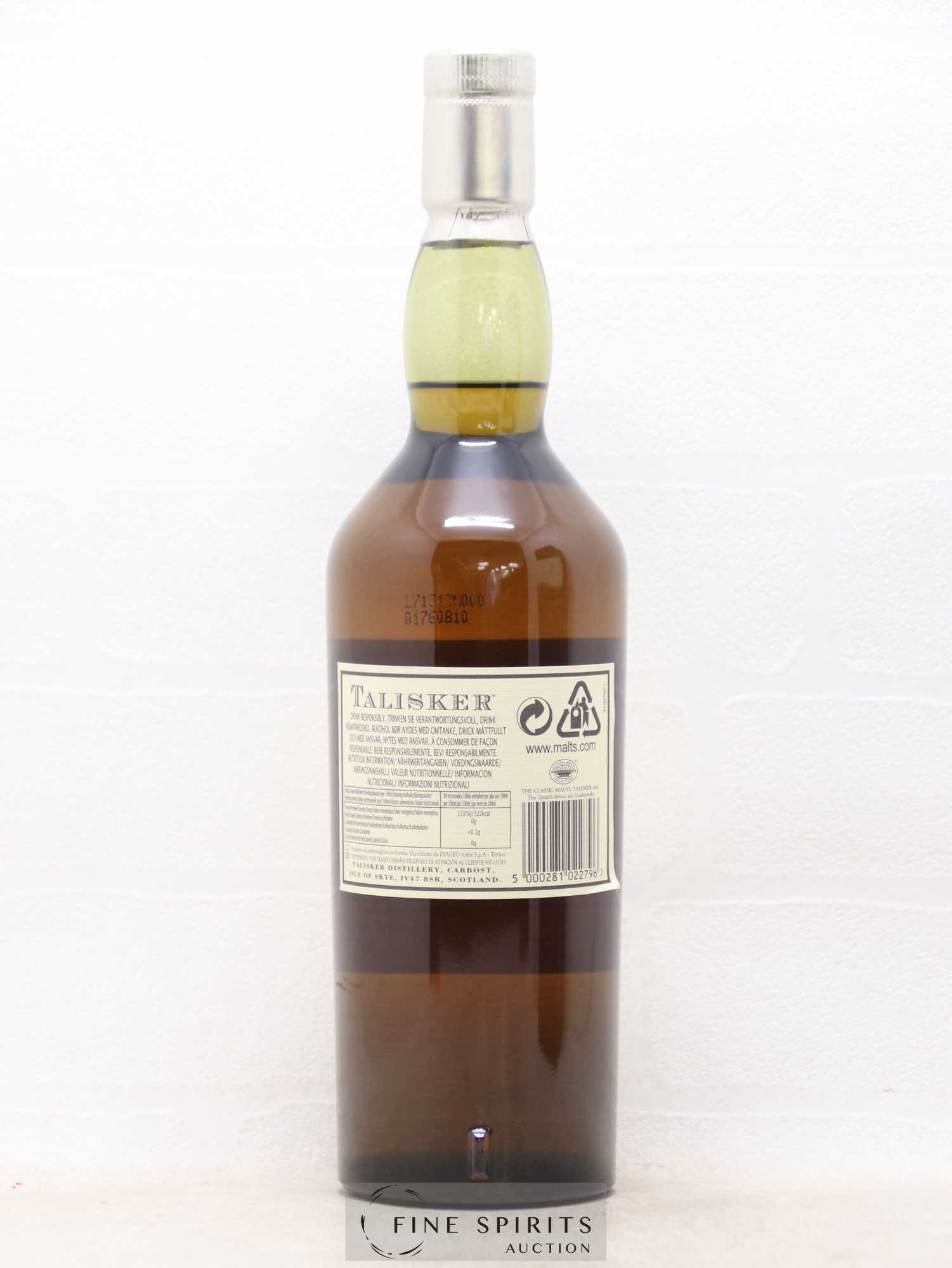 Talisker 25 years Of. Natural Cask Strengh Refill Casks - One of 6894 - bottled 2007 Limited Edition - Lot de 1 bouteille - 2