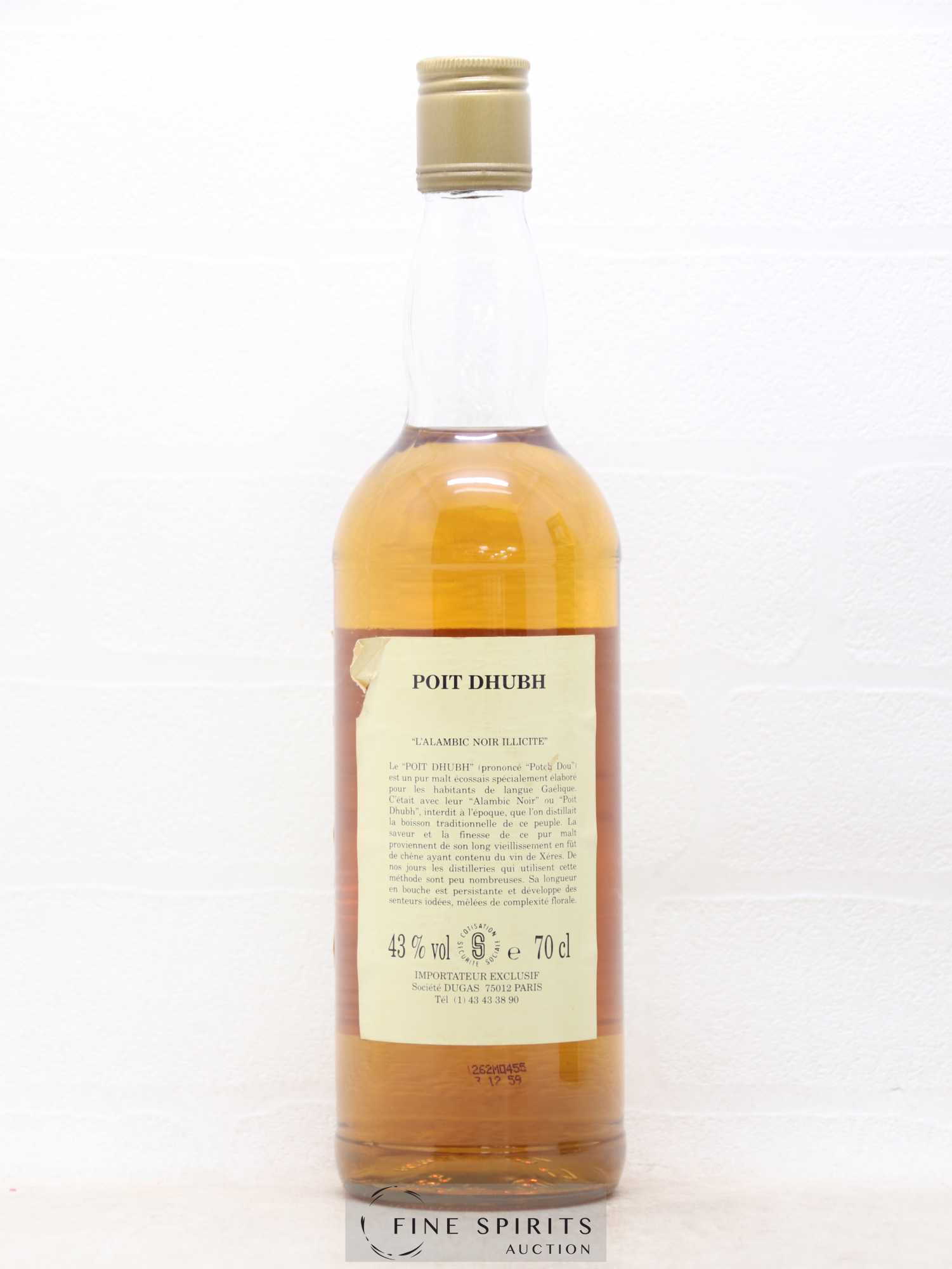 Poit Dhubh 12 years Pràban Na Linne Mac Na Braiche Uisge Beatha Dugas Import - Lot de 1 bouteille - 2