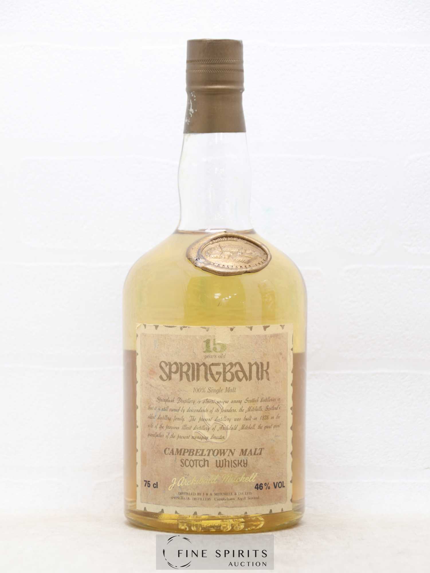 Springbank 15 years Of. Auxil Import - Posten von 1 Flasche - 1