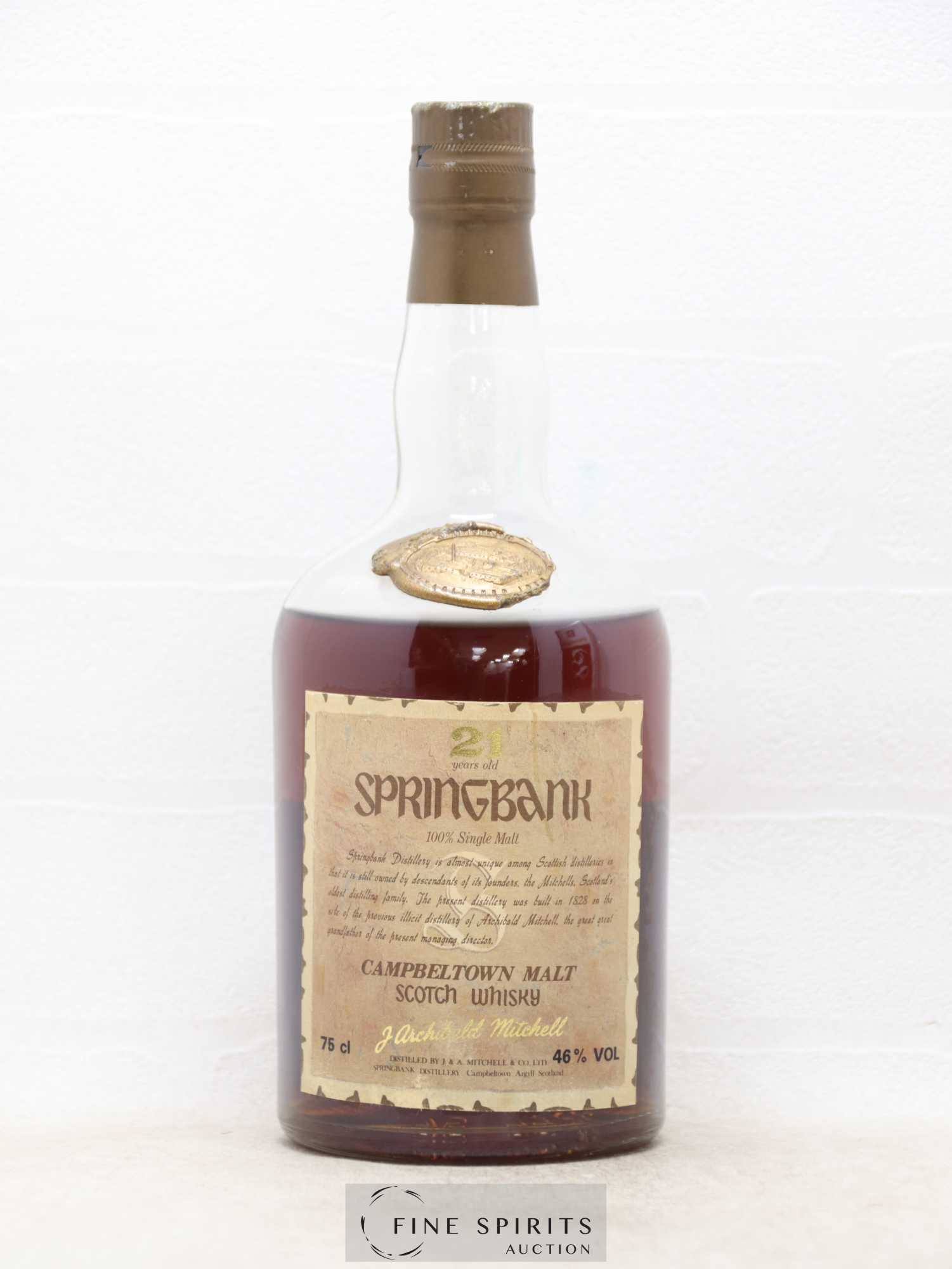 Springbank 21 years Of. Auxil Import - Posten von 1 Flasche - 1