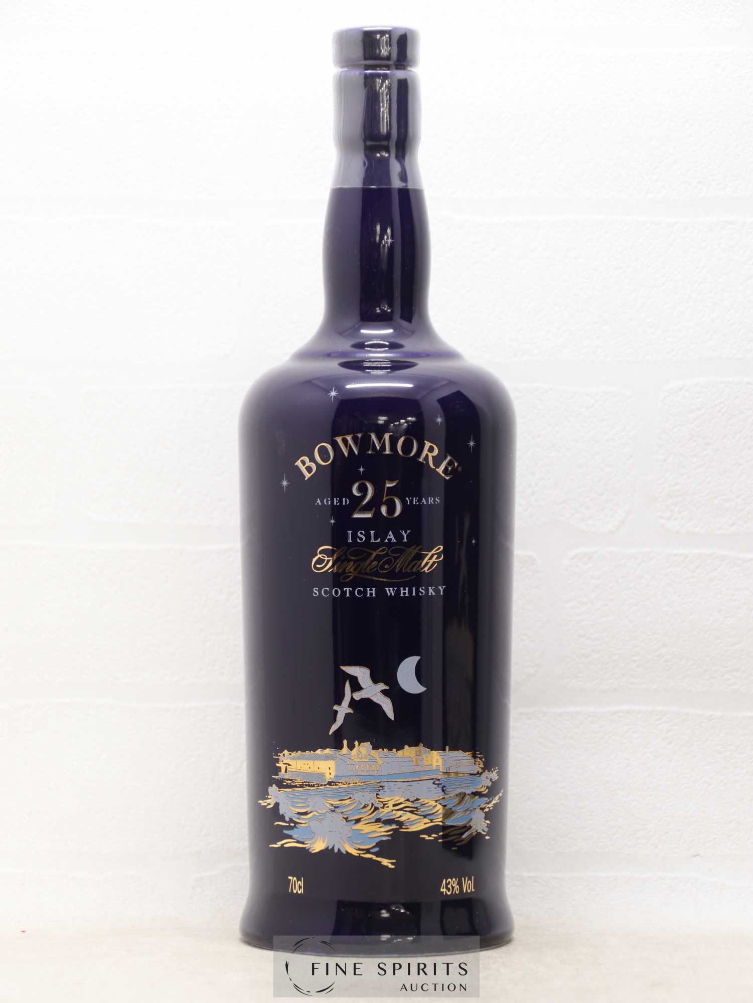 Bowmore 25 years Of. Blue Ceramic bottle - Lot de 1 bouteille - 1
