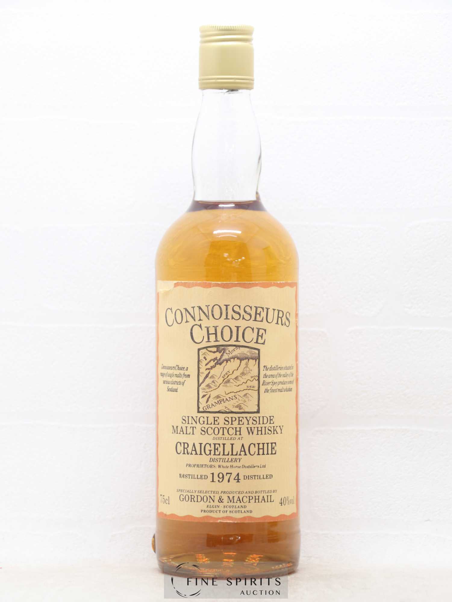 Craigellachie 1974 Gordon & MacPhail Connoisseurs Choice SNPA Import - Lot de 1 bouteille - 1