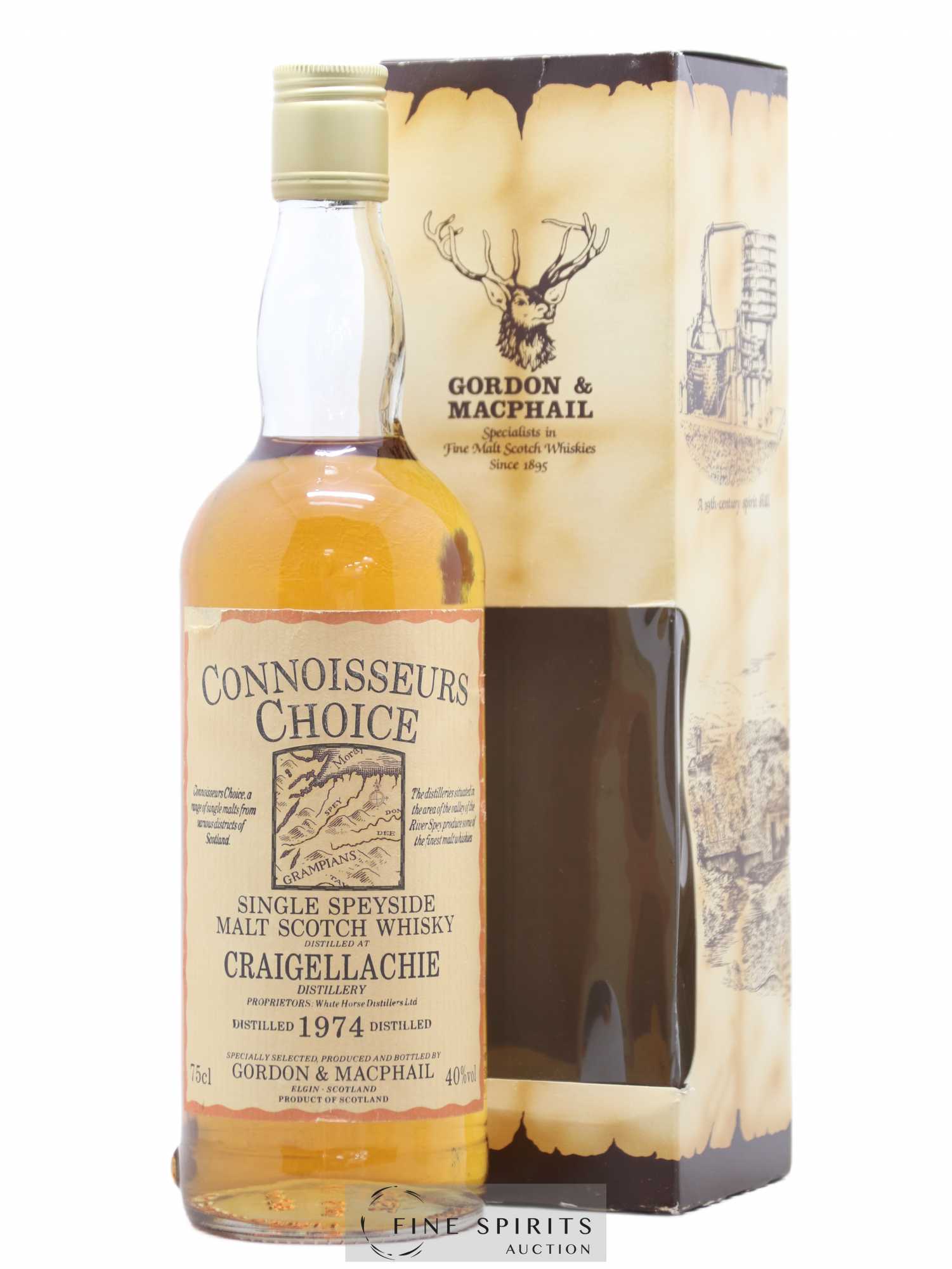 Craigellachie 1974 Gordon & MacPhail Connoisseurs Choice SNPA Import - Lot de 1 bouteille - 0