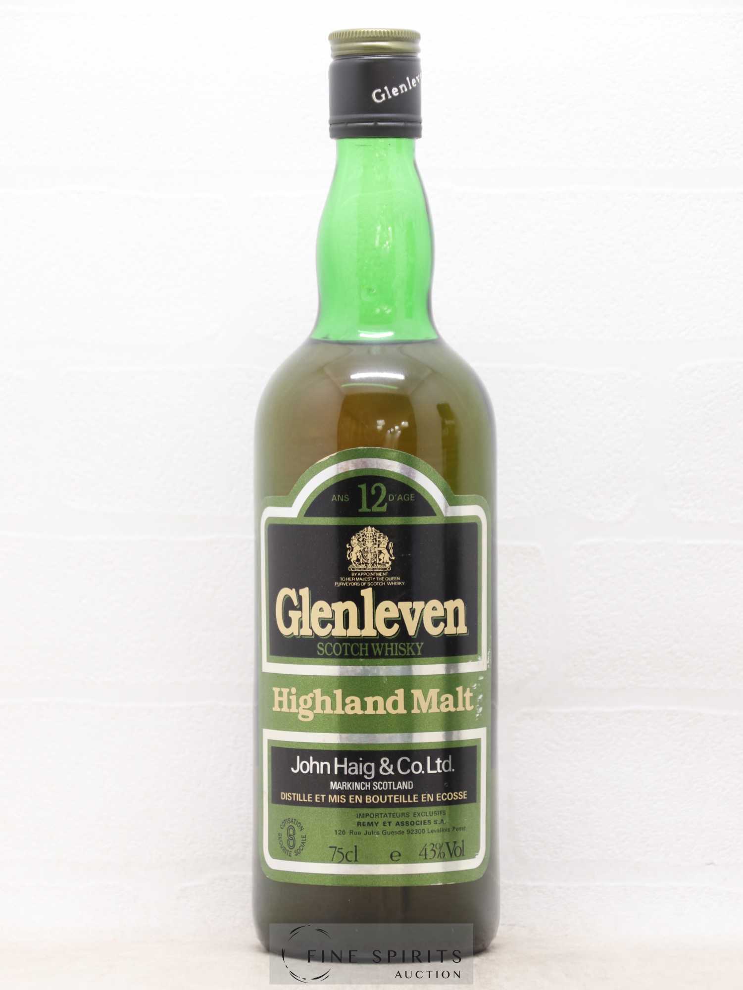 Glenleven 12 years Of. Remy Import - Posten von 1 Flasche - 1