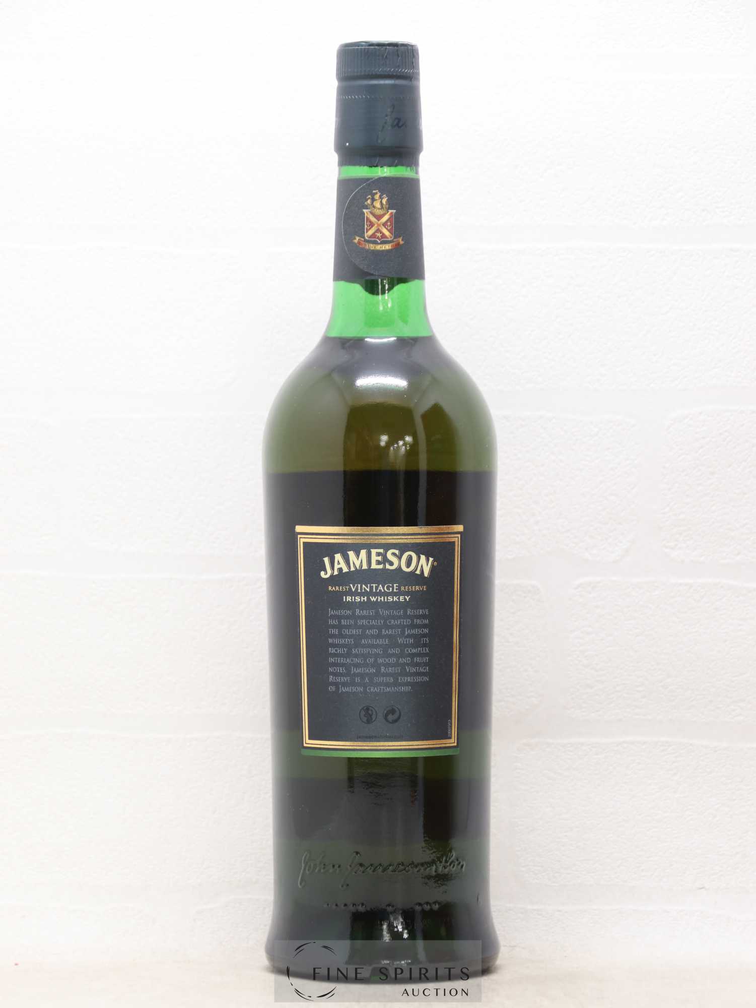 Jameson Of. Vintage Triple Distilled - 2007 Edition Rarest Reserve - Lot de 1 bouteille - 2