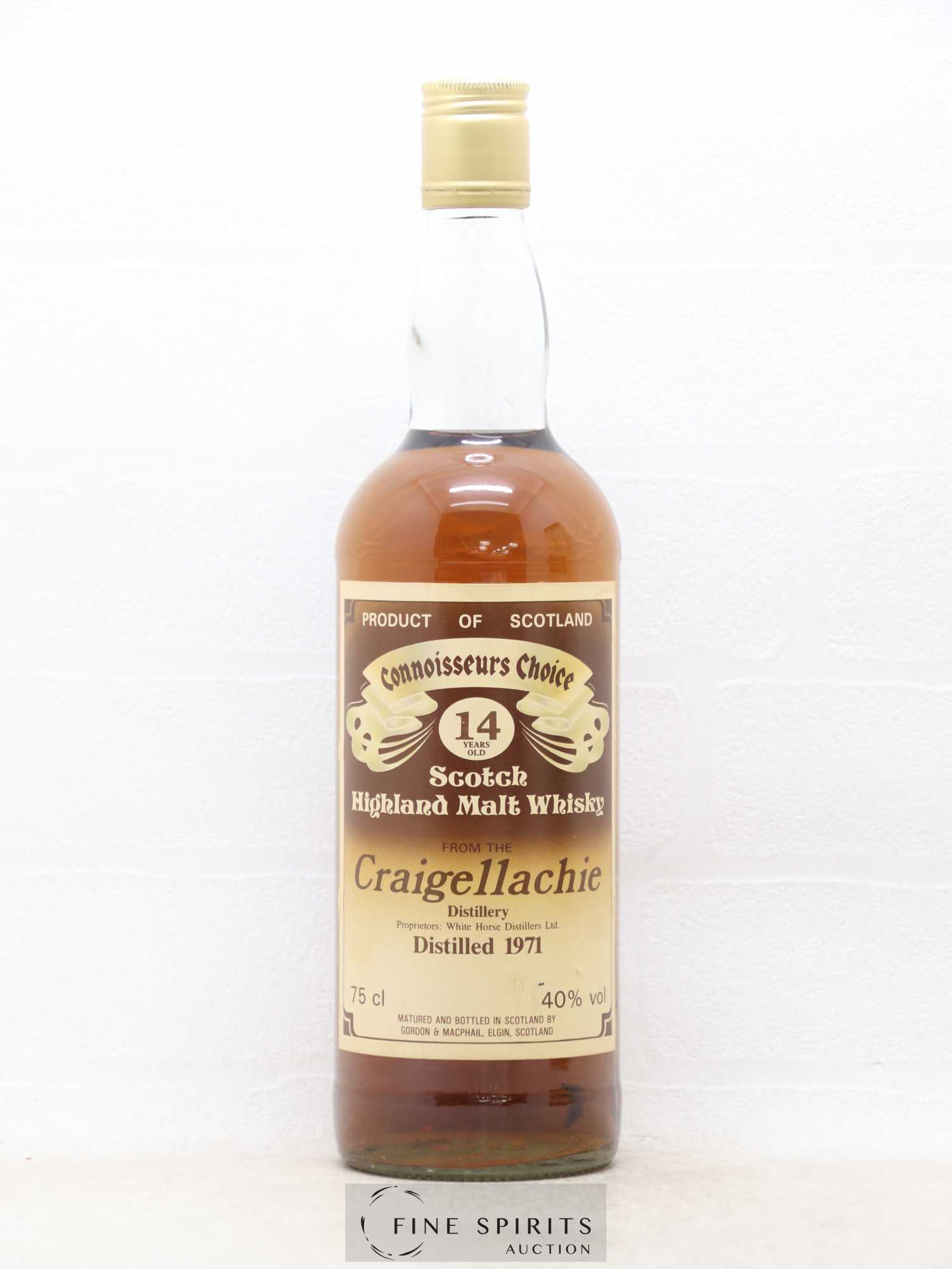 Craigellachie 14 years 1971 Gordon & MacPhail Connoisseurs Choice SNPA Import - Lot de 1 bouteille - 1